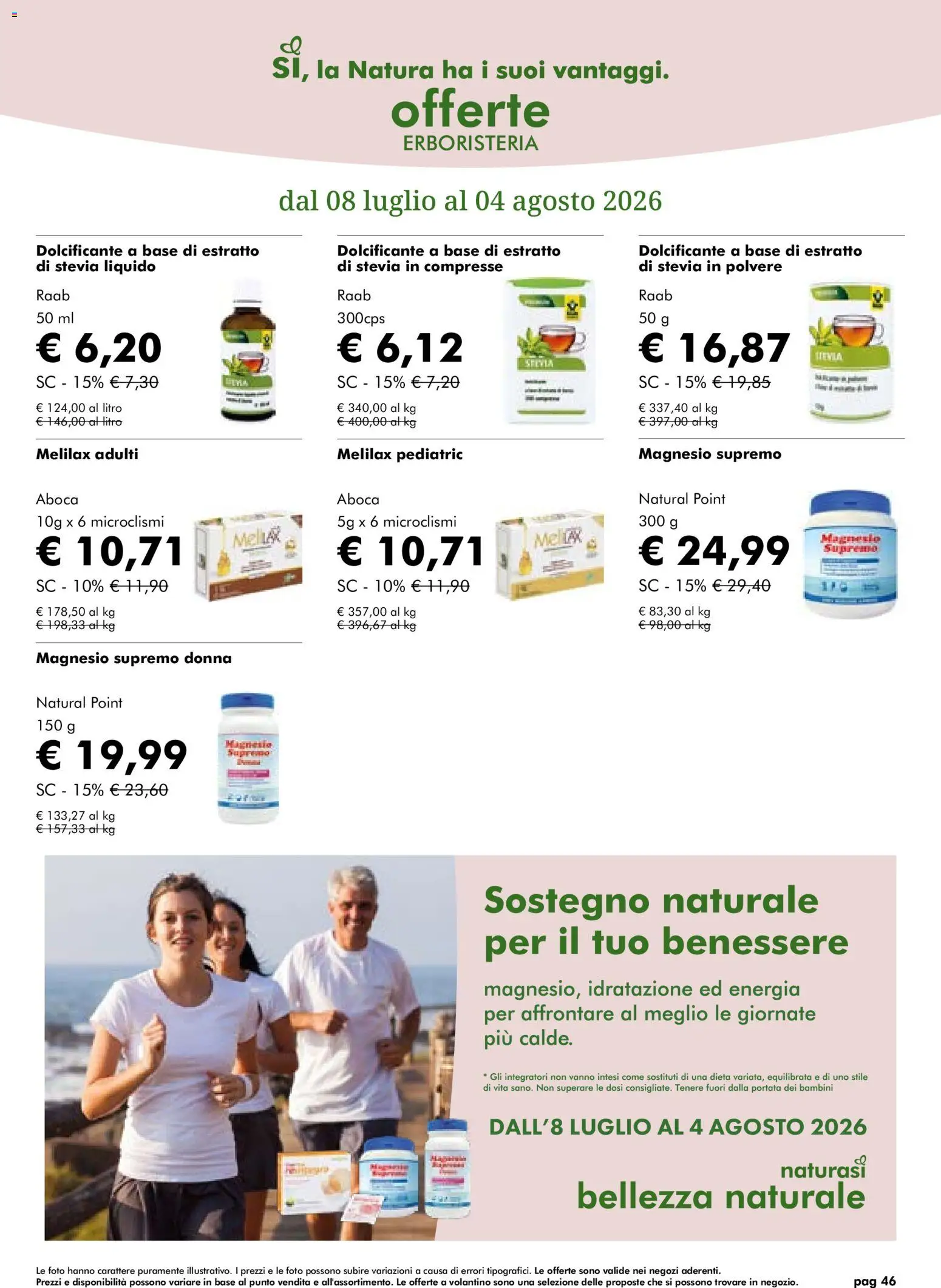 Volantino Natura Sì del 08/07/2026 | Pagina: 46