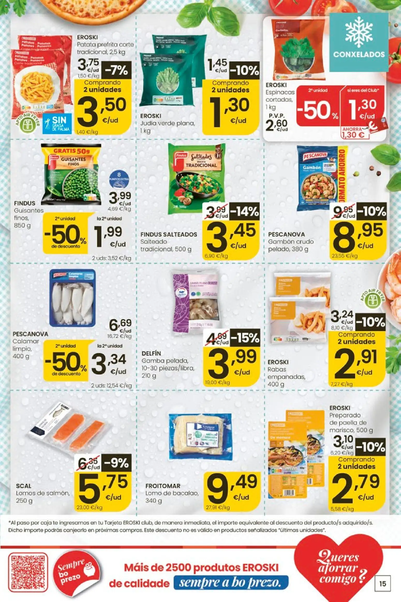 Eroski Ofertóns de verán │ válido desde el 11.06.2026 | Página: 15 | Productos: Πορσελάνη, Té, Caja, Gamba