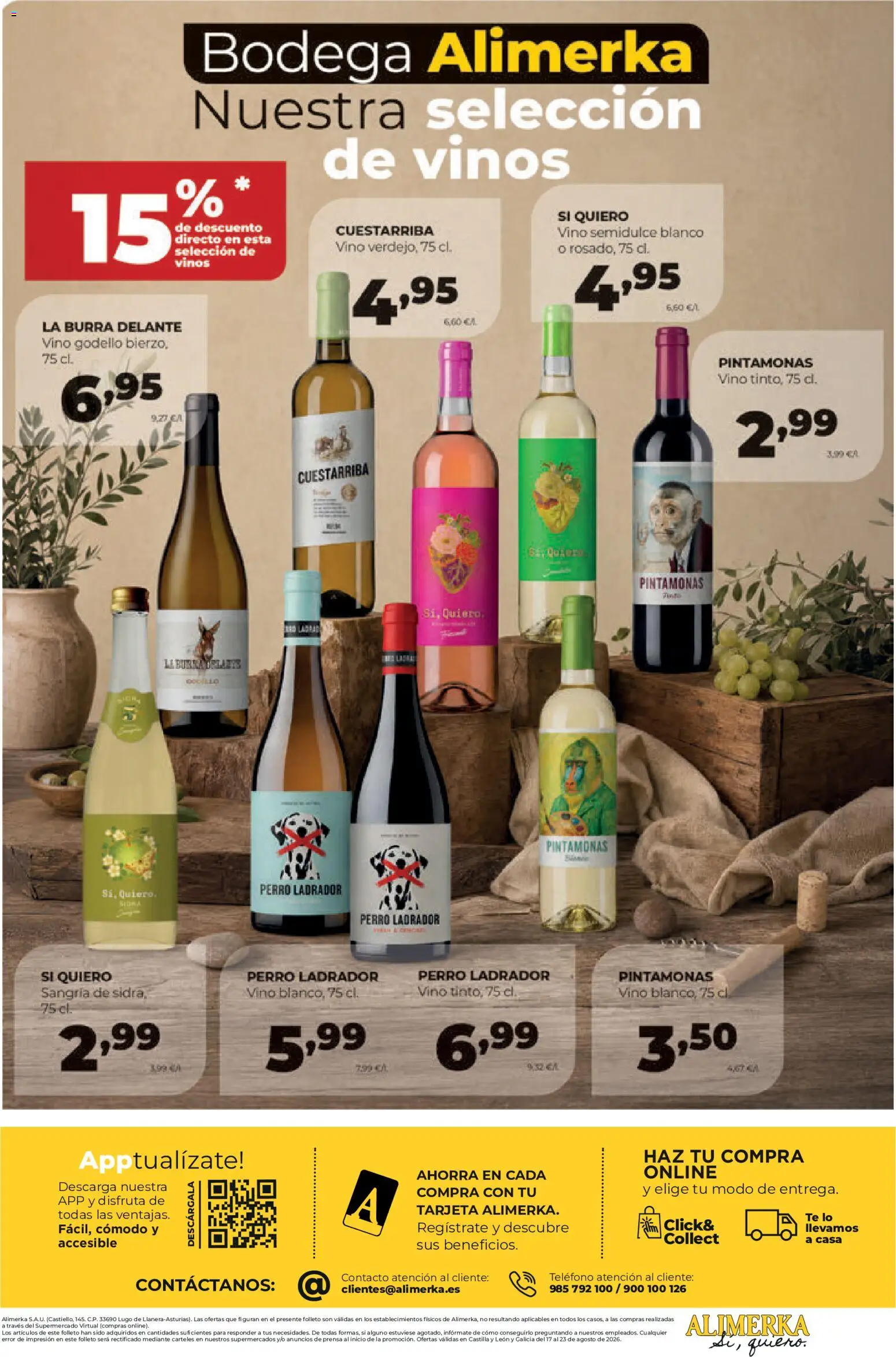 Alimerka folleto Castilla y León │ válido desde el 17/08/2026 | Página: 16 | Productos: Vino, Té, Teléfono, Prensa