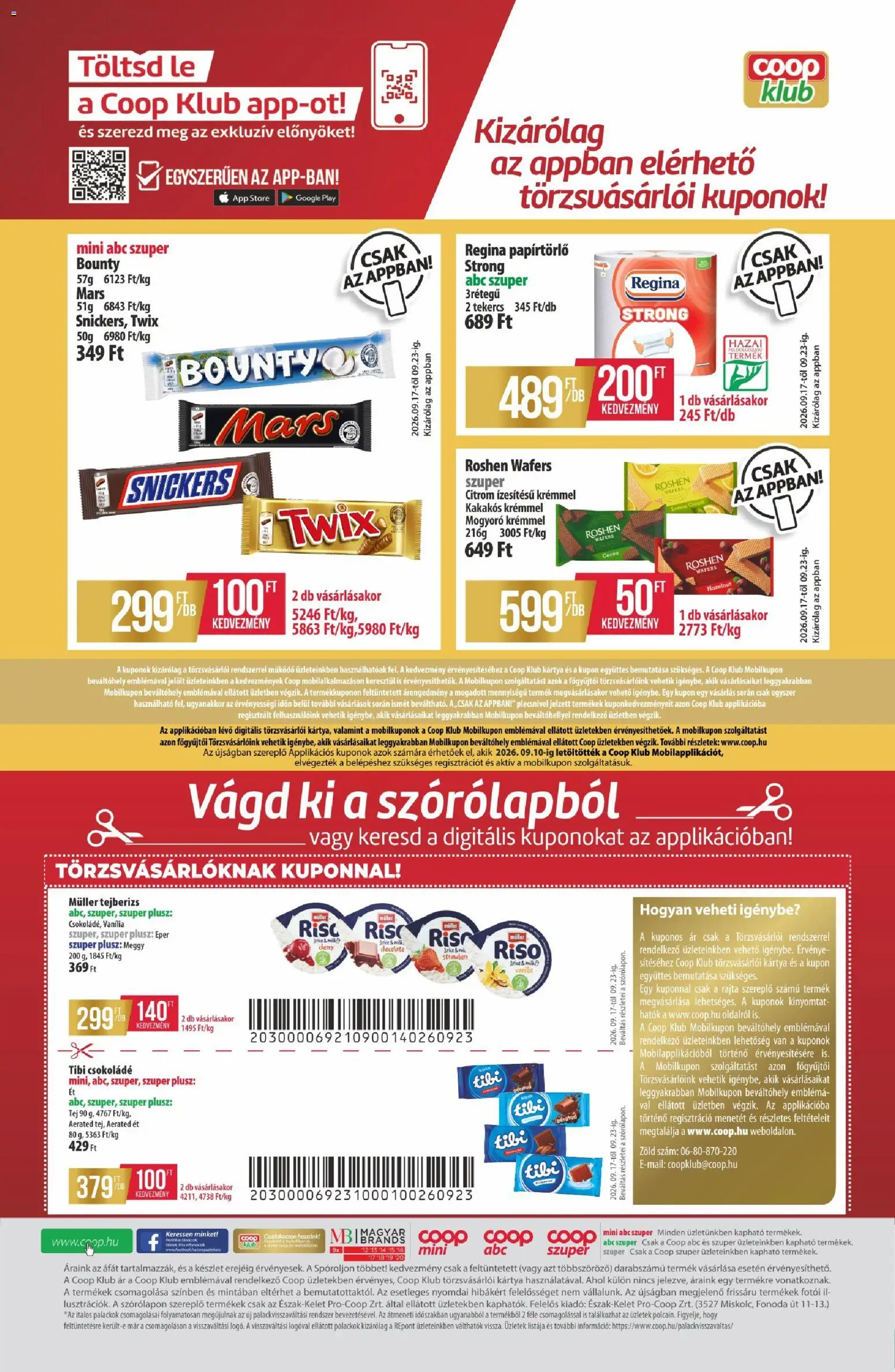 COOP akciós ujság - amely érvényes a következő dátumtól: 2026.09.17. | Oldal: 12