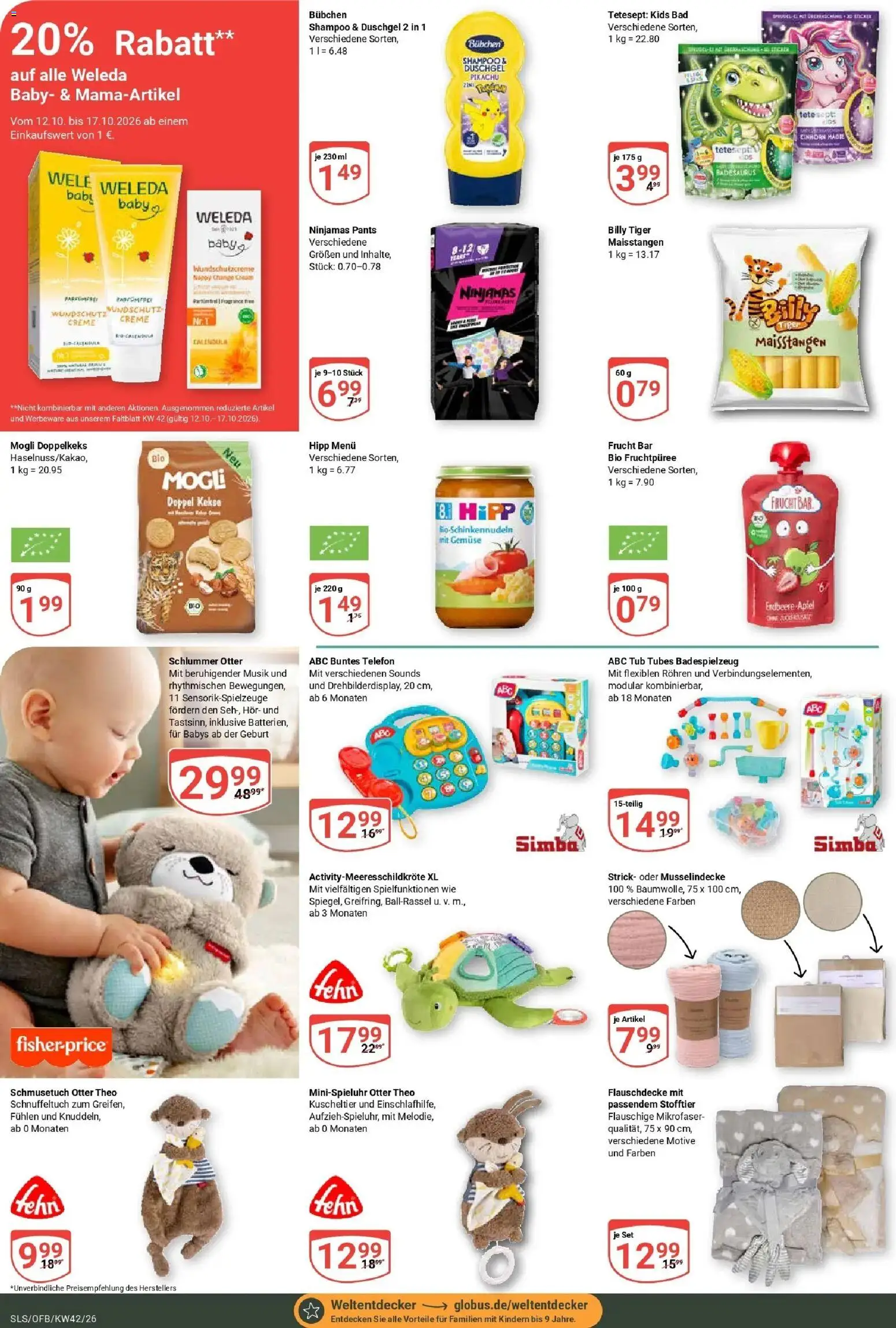 Globus Prospekt Saarlouis (ab 12.10.2026) » Angebote online | Seite: 22 | Produkte: Bad, Creme, Duschgel, Gemüse