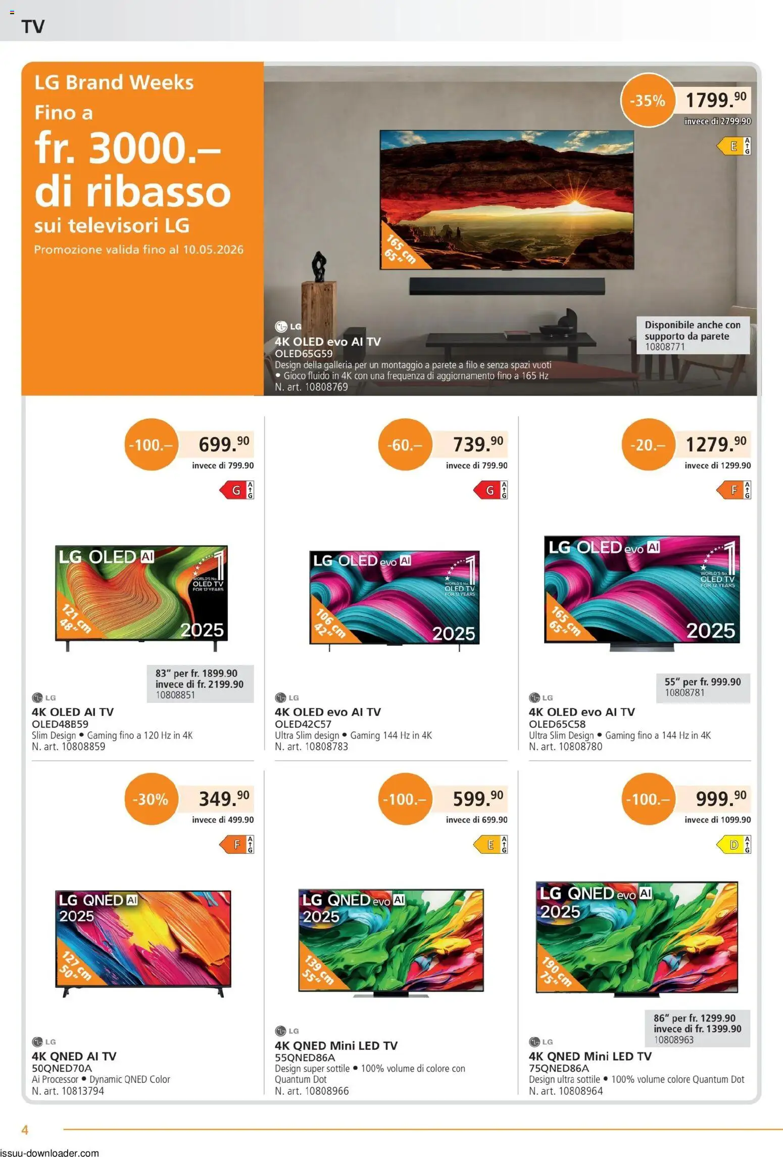 Fust aktionen IT – gültig ab 01.05.2026 | Seite: 4 | Produkte: TV, LG