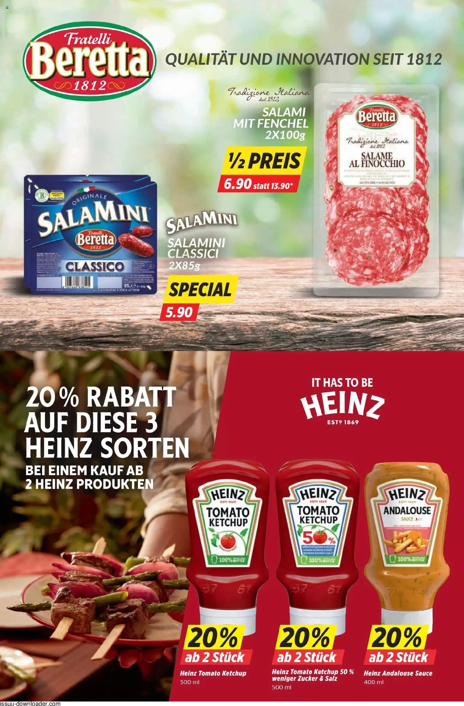 Denner aktionen – gültig ab 04.06.2026 | Seite: 6 | Produkte: Salami, Ketchup, Salz, Zucker