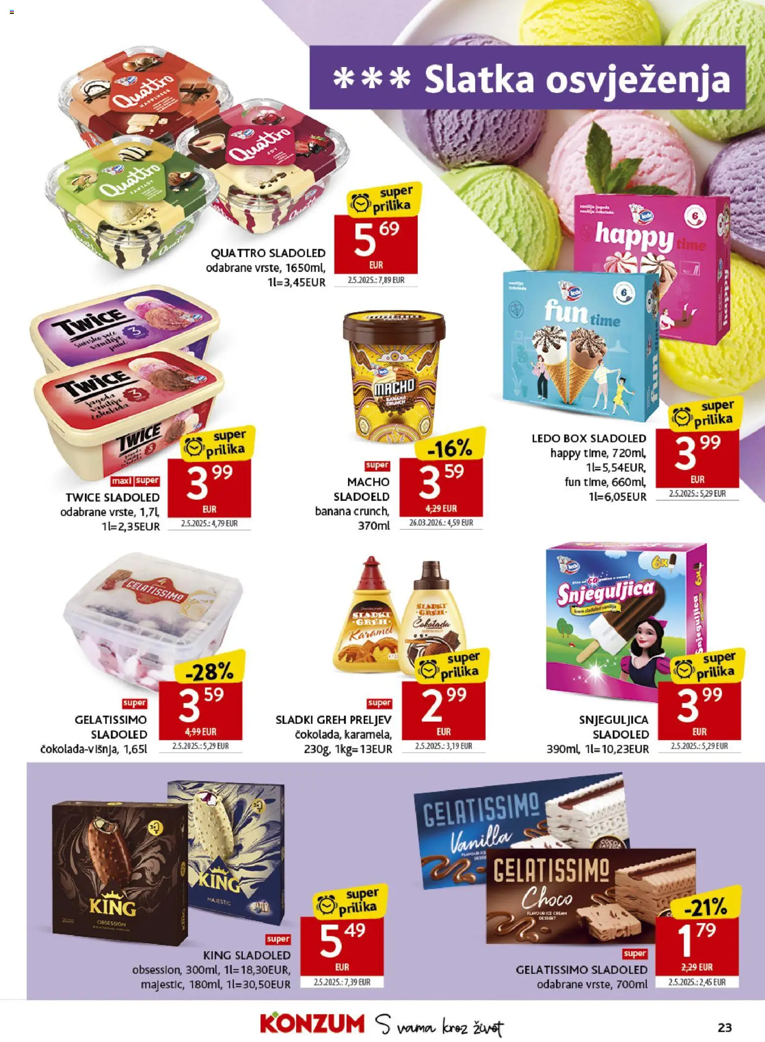 Konzum HR akciós ujság - amely érvényes a következő dátumtól: 17.06.2026 | Oldal: 23