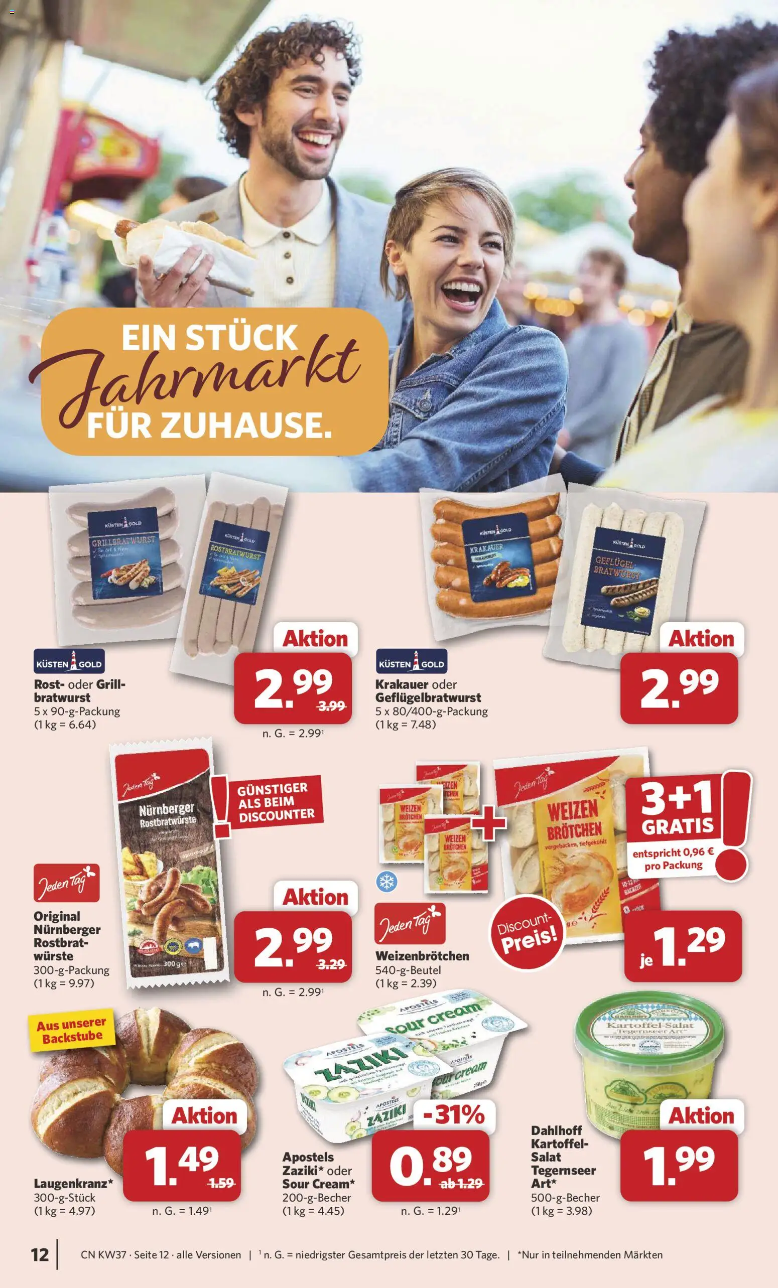 Combi Prospekt – gültig ab 07.09.2026 | Seite: 12 | Produkte: Grill, Bratwurst, Salat