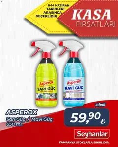 08.06.2026 tarihinden itibaren geçerli olan Seyhanlar Market kataloğu önizlemesi | Sayfa: 2 | Ürünler: Yağ, Yağ çözücü, Kasa