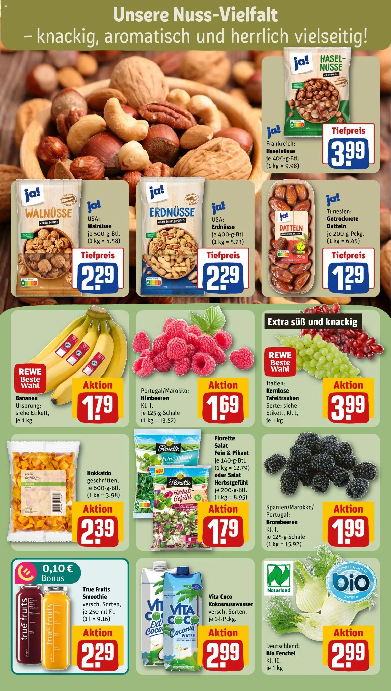 {H1} | Pagina: 6 | Producten: Bananen, Smoothie, Pan, Water