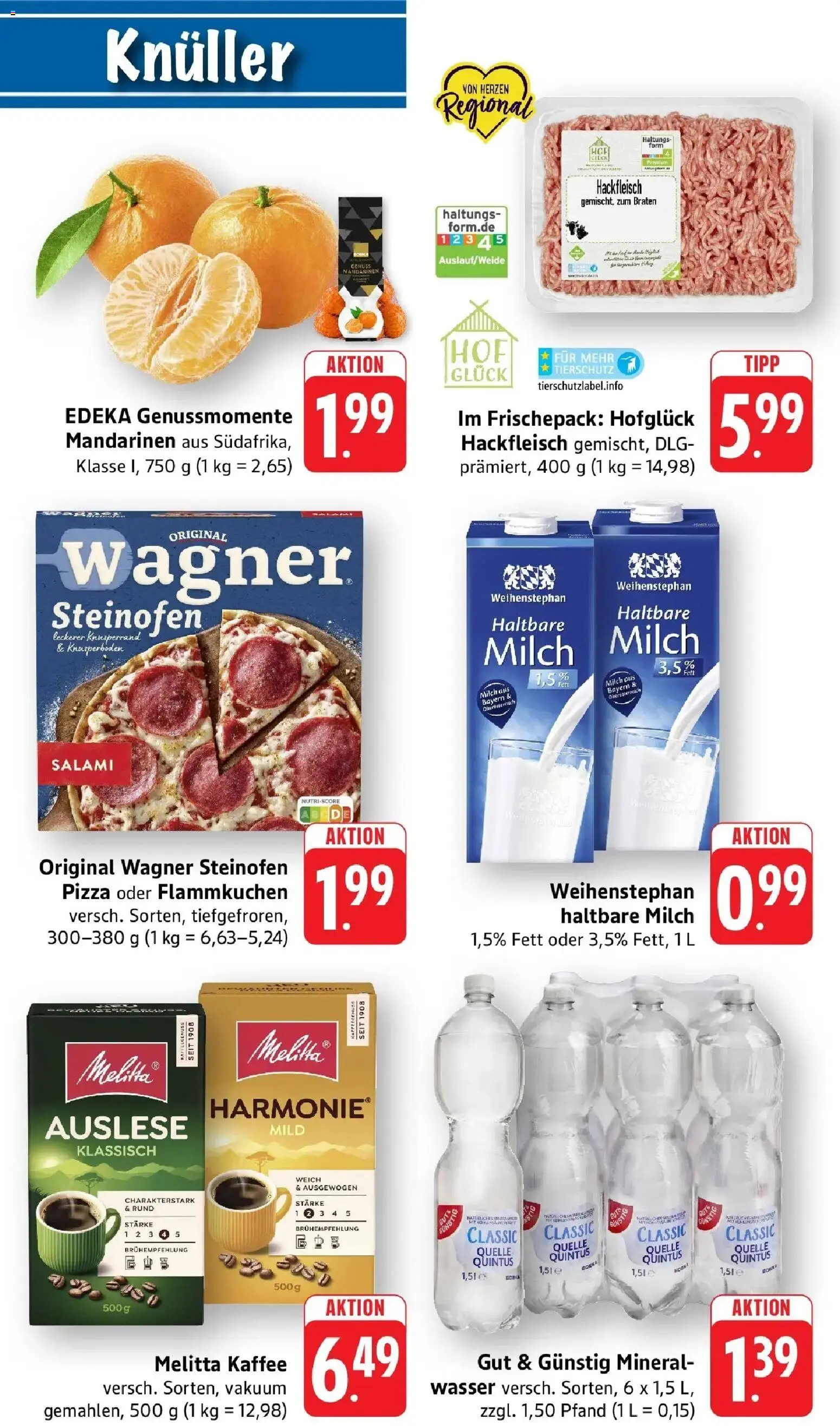 nah & gut Prospekt Sinsheim – gültig ab 05.10.2026 | Seite: 10 | Produkte: Melitta, Milch, Salami, Hackfleisch