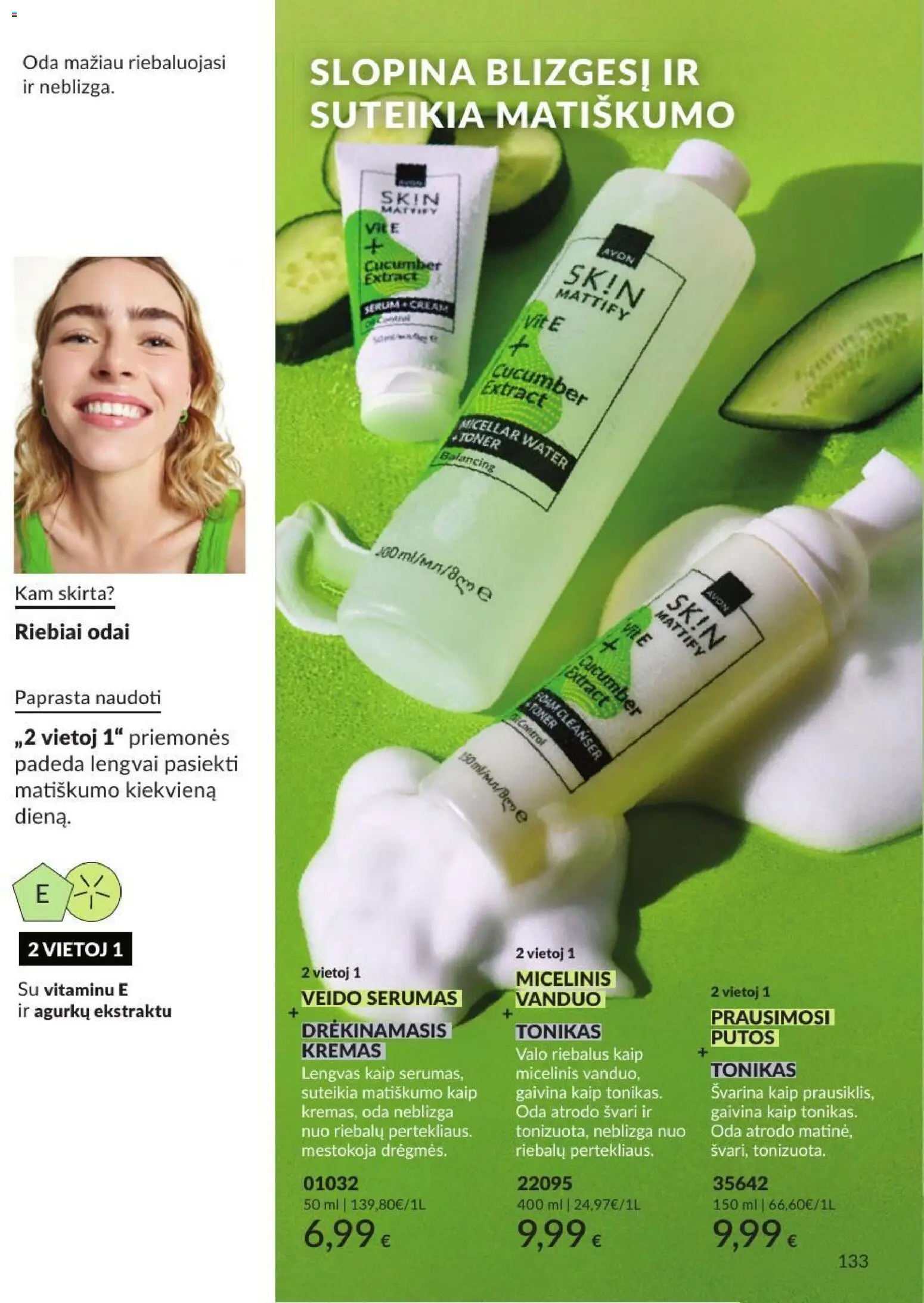 AVON akcijos nuo 2026.09.01 | Puslapis: 133 | Prekių: Vanduo, Tonikas, Putos, Kremas