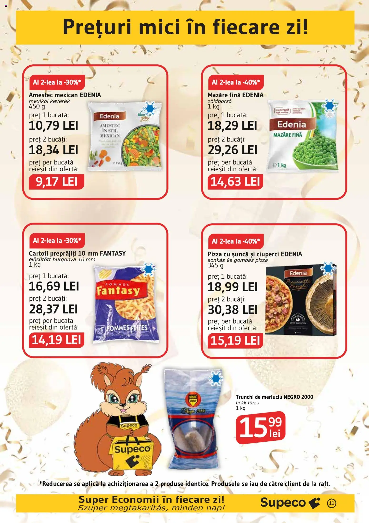 Noul catalog Supeco – valabil de la 03.09.2026 | Pagină: 11 | Produse: Trunchi de Merluciu, Mici, Trunchi, Cartofi