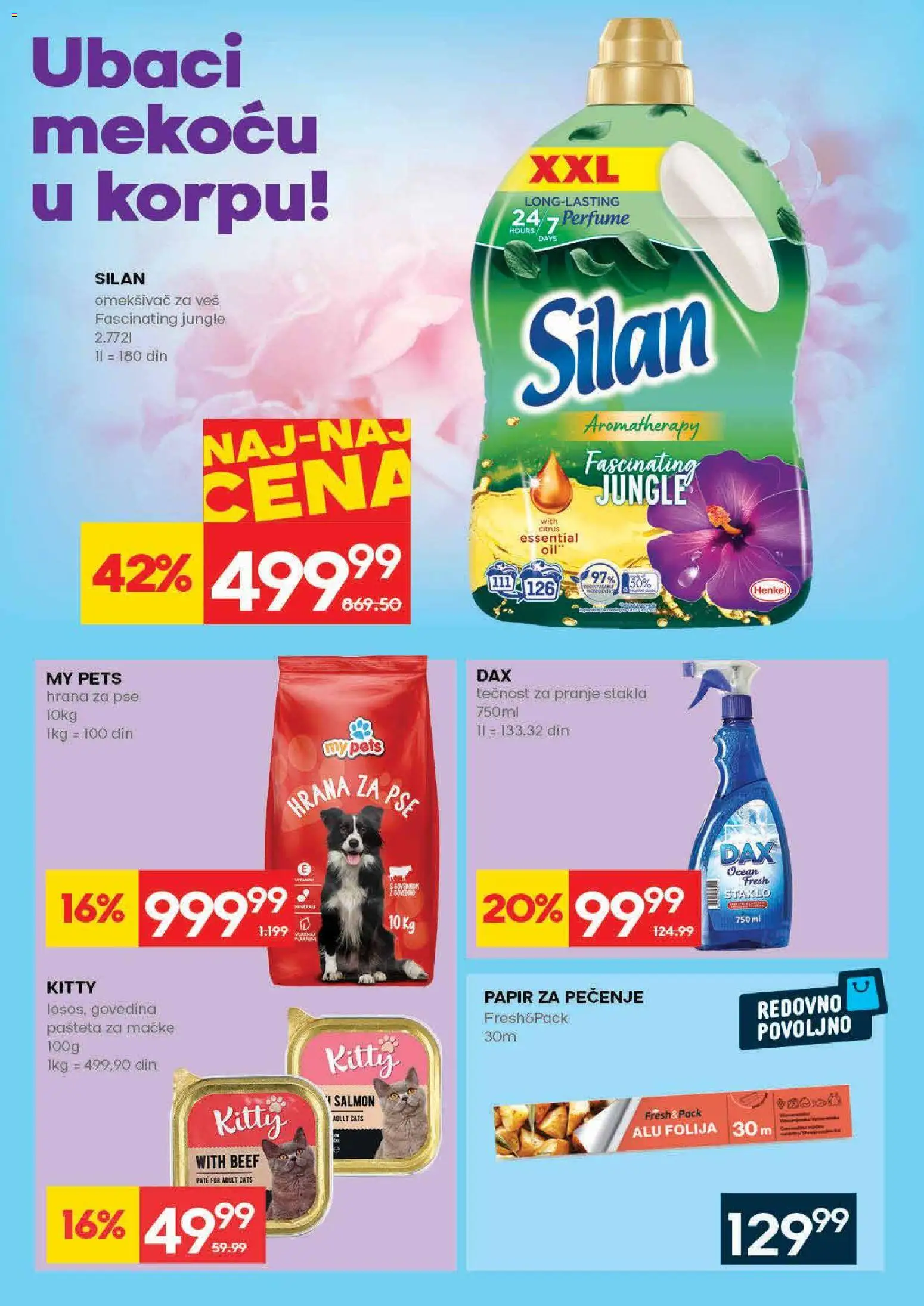 Mercator katalog - važi od 30.04.2026 | Strana: 30 | Proizvode: Papir za pečenje, Silan, Omekšivač za veš, Pašteta
