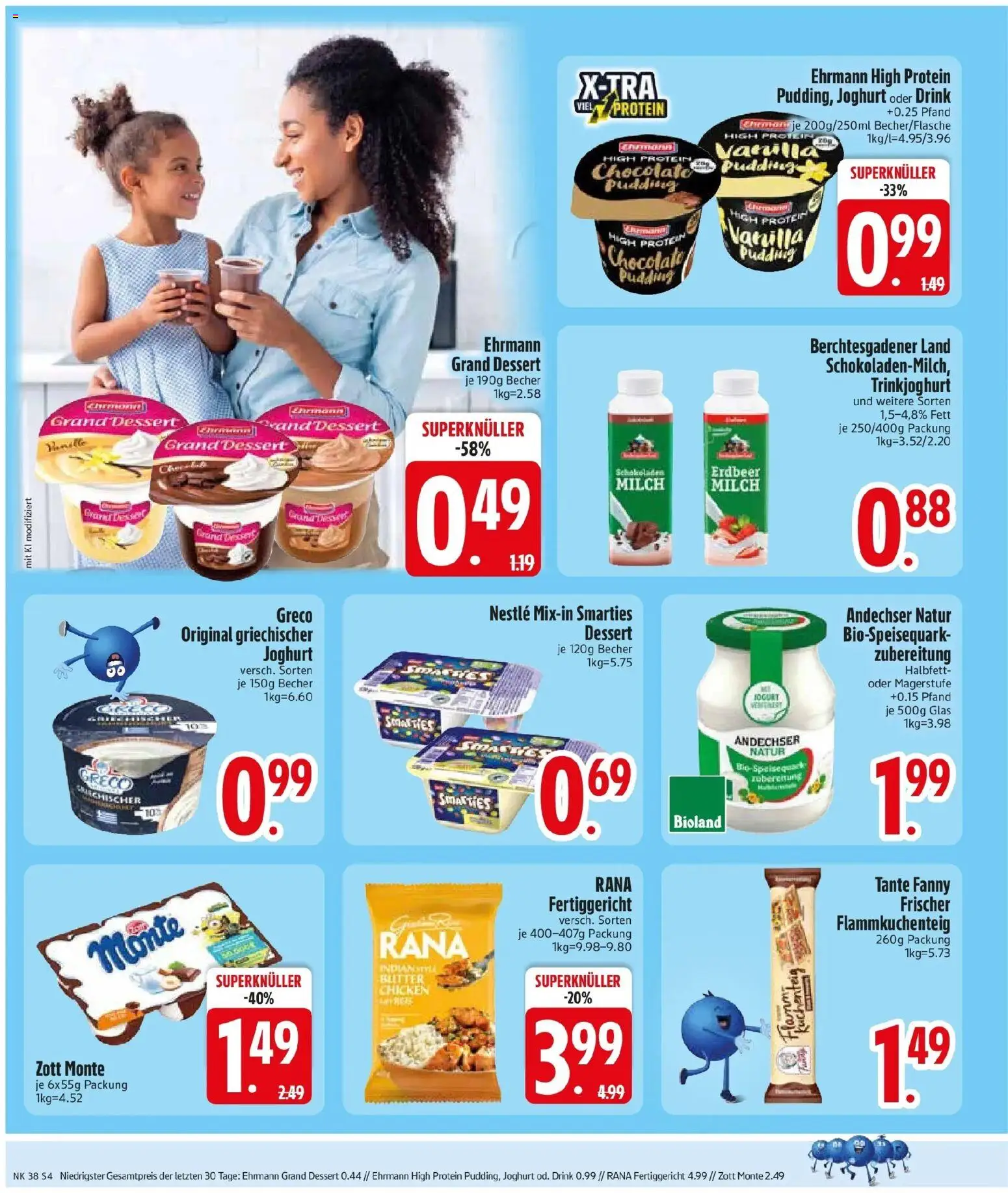 Edeka Prospekt Neusäß-Steppach (ab 14.09.2026) » Angebote Online | Seite: 6 | Produkte: Milch, Pudding, Trinkjoghurt, Speisequark
