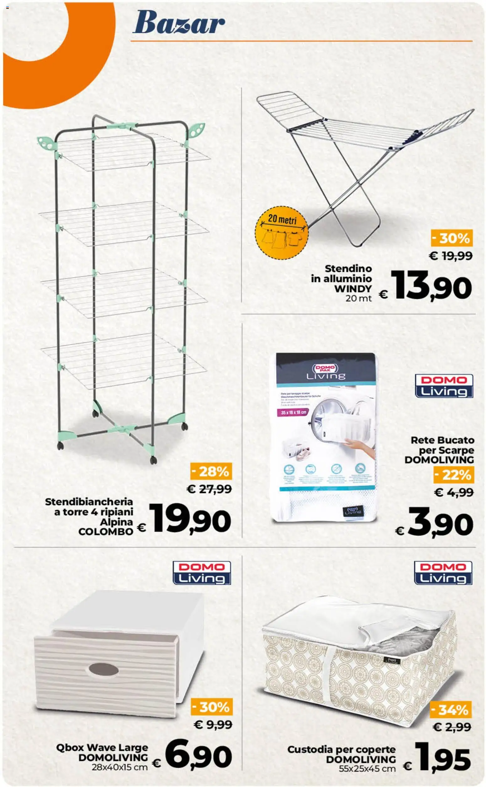 Volantino Ipercoop del 02/10/2026 | Pagina: 50 | Prodotti: Stendibiancheria, Scarpe, Stendino, Alluminio