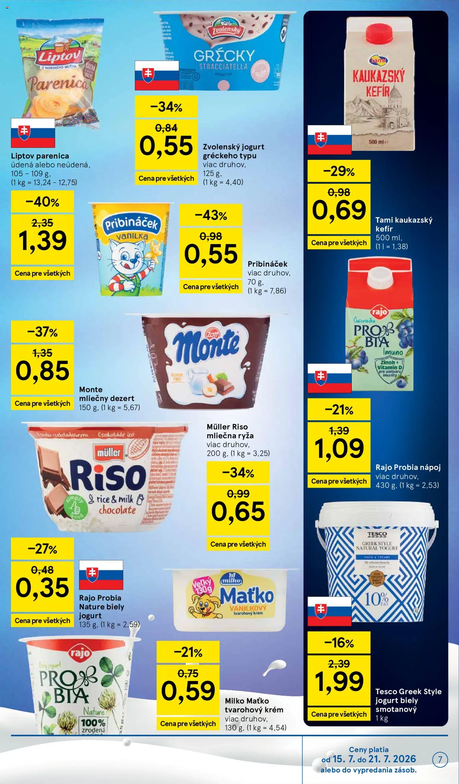 Nové Tesco akcie – leták je platný od 15.07.2026 | Strana: 7