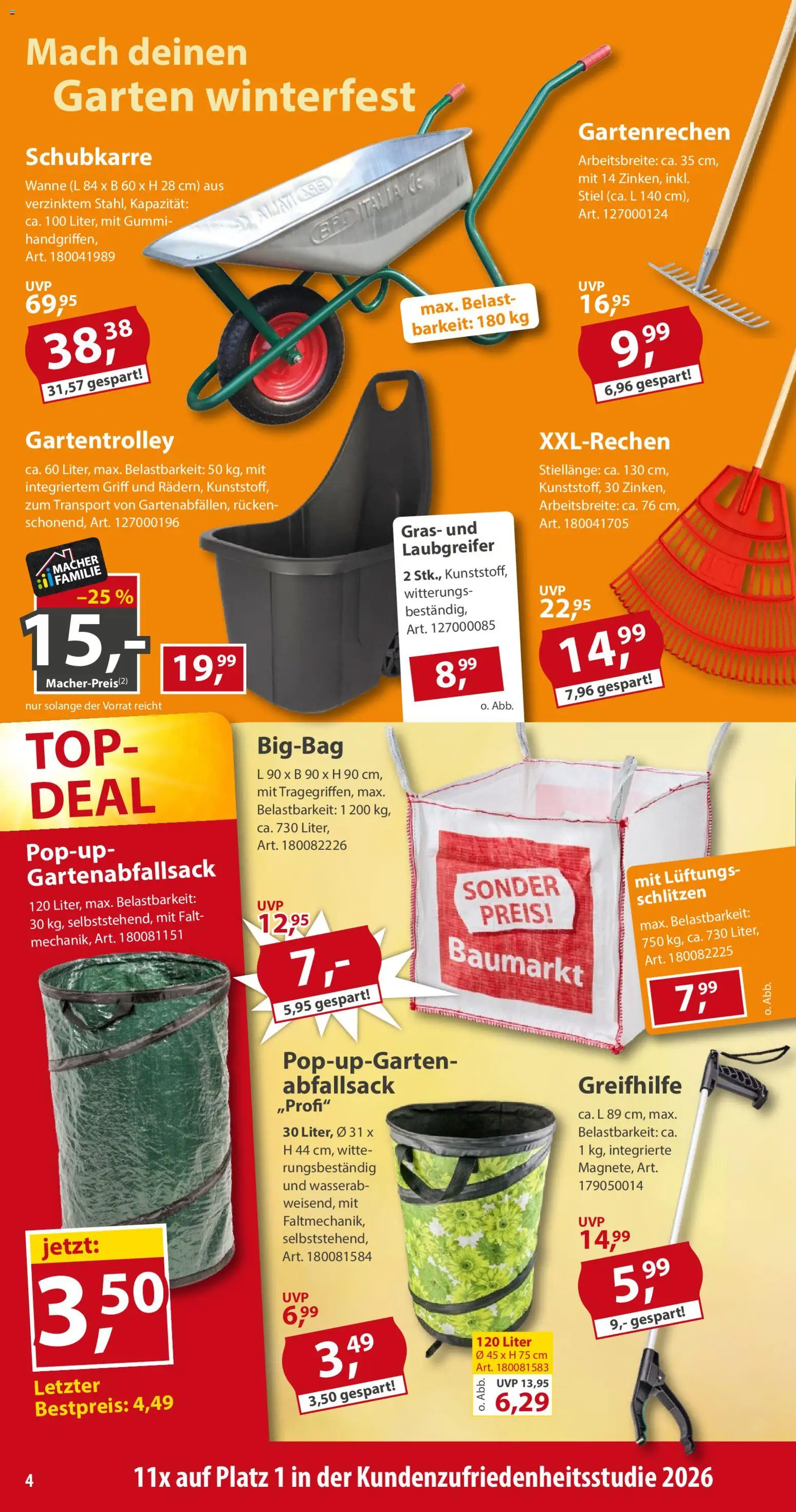 Sonderpreis Baumarkt Prospekt – gültig ab 03.10.2026 | Seite: 4 | Produkte: Top