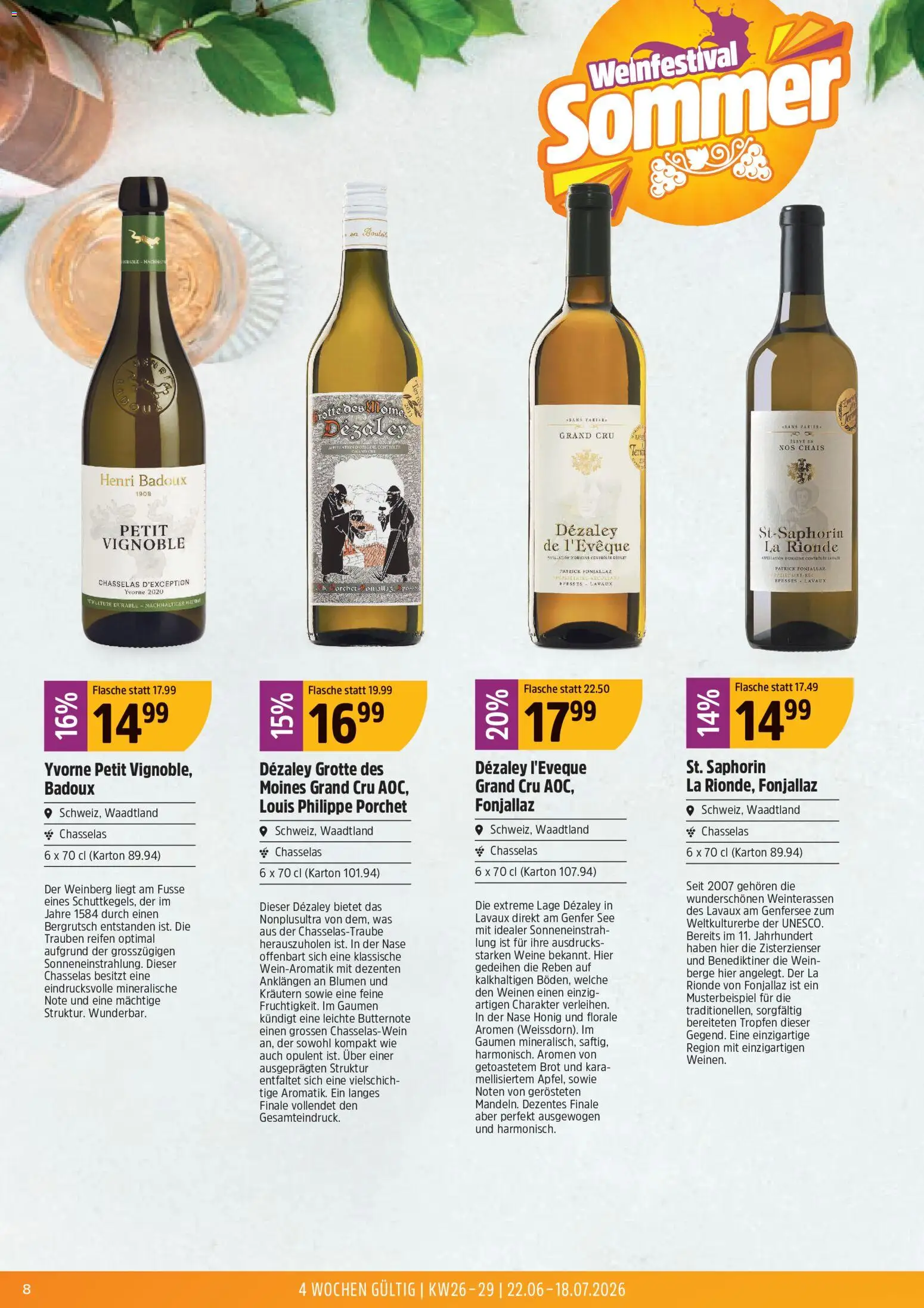 TopCC aktionen Sommer Weinfestival – gültig ab 22.06.2026 | Seite: 8 | Produkte: Brot, Wein