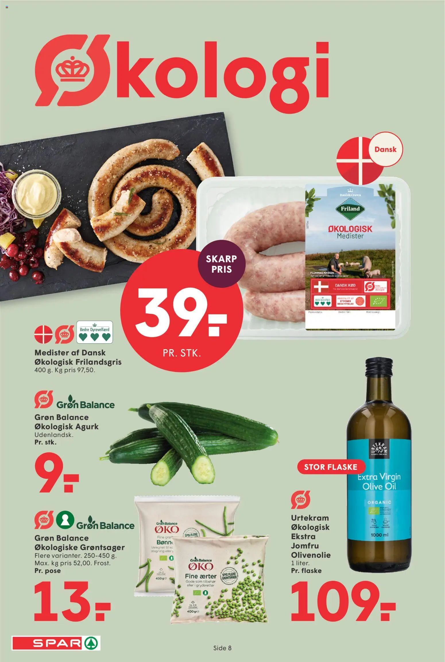 Spar tilbudsavis – gyldig fra 23/10/2026 | Side: 9 | Produkter: Ærter, Olivenolie, Søm