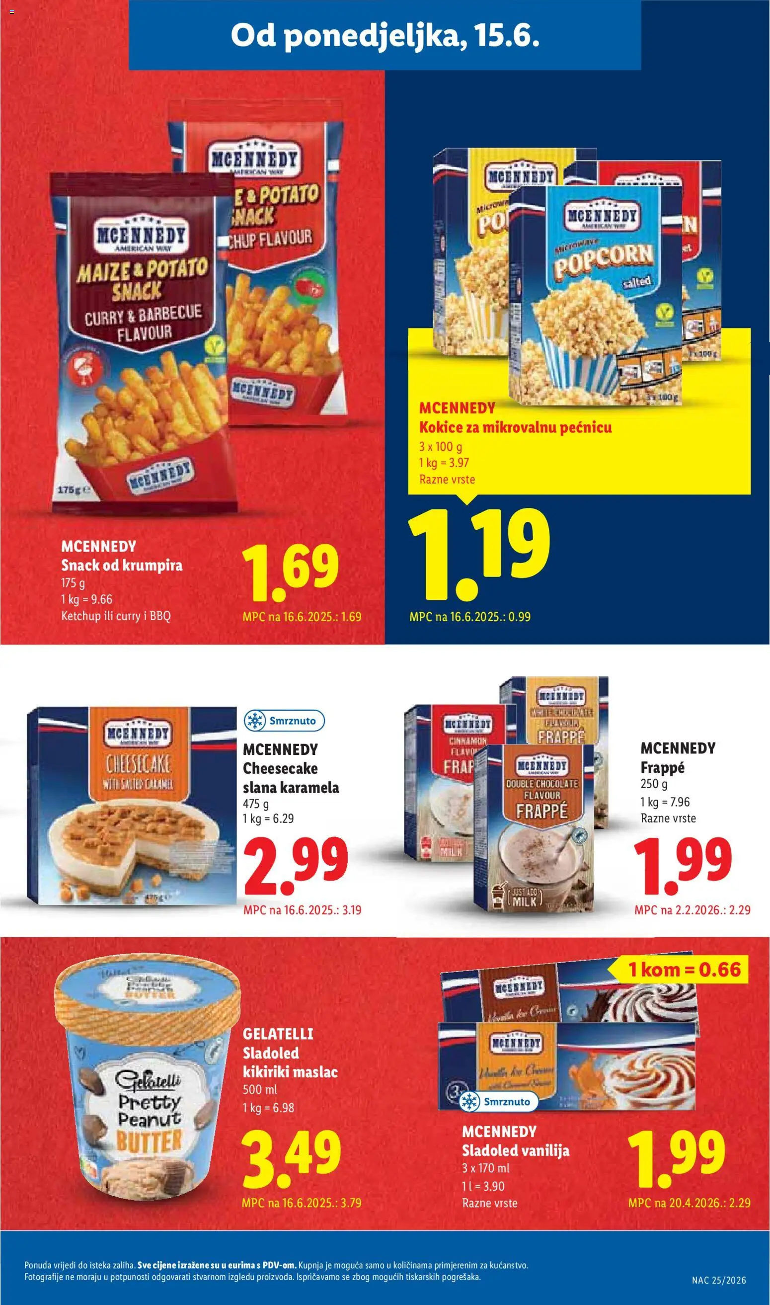 Lidl katalog | vrijedi od 15.06.2026 | Stranica: 19 | Proizvodi: Kokice, Kikiriki, Sladoled, Curry