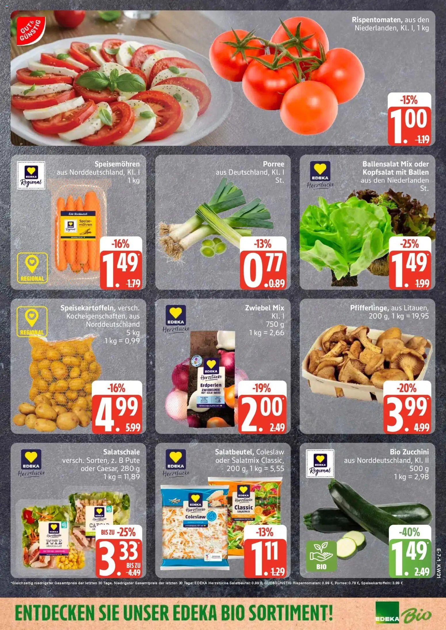Edeka Prospekt Schwarzenbek – gültig ab 27.07.2026 | Seite: 7 | Produkte: Pute, Mohren, Zucchini