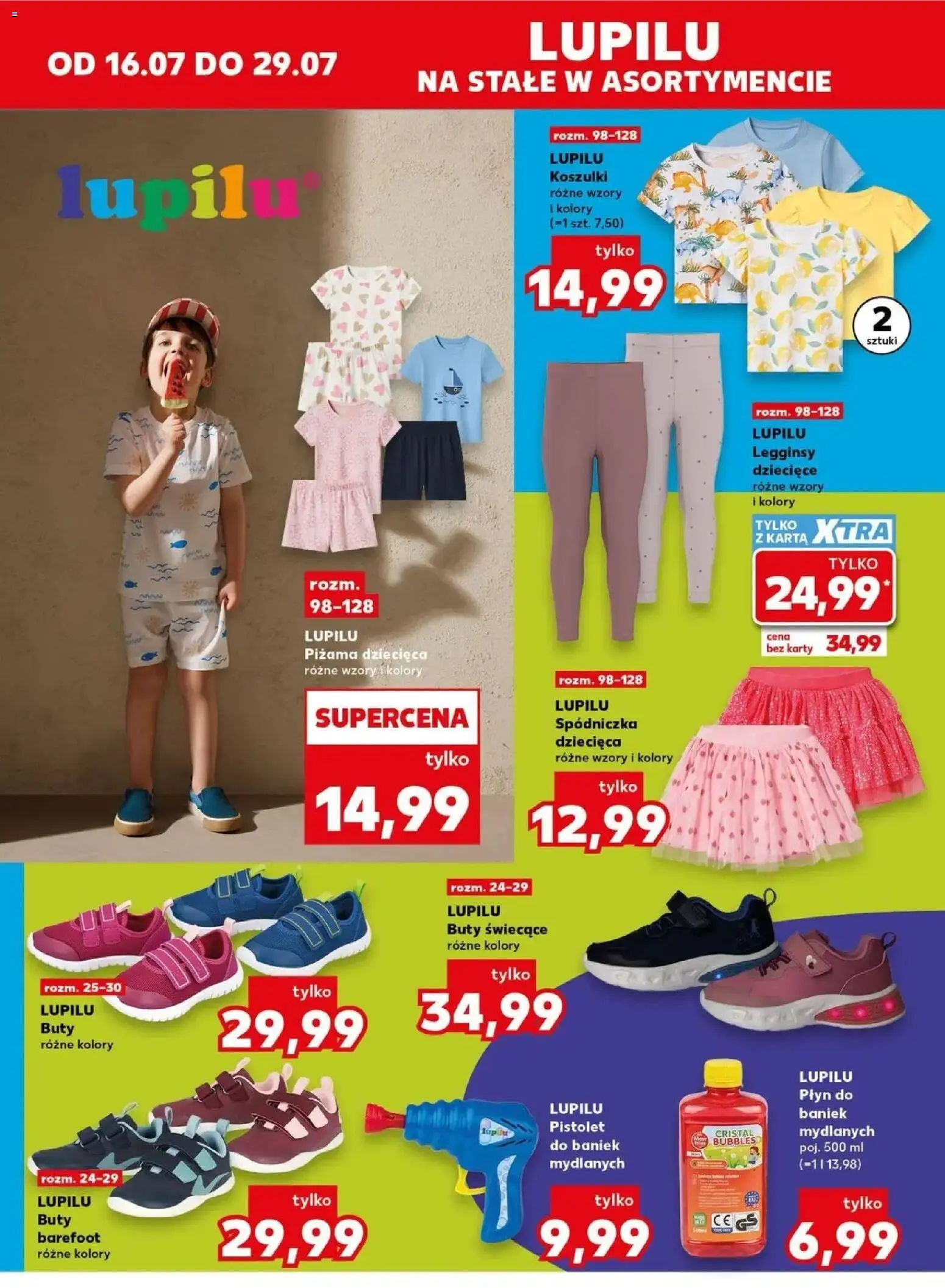 Kaufland gazetka - Mocny start od 20.07.2026 | Strona: 22 | Produkty: Karta, Piżama, Legginsy, Legginsy dziecięce