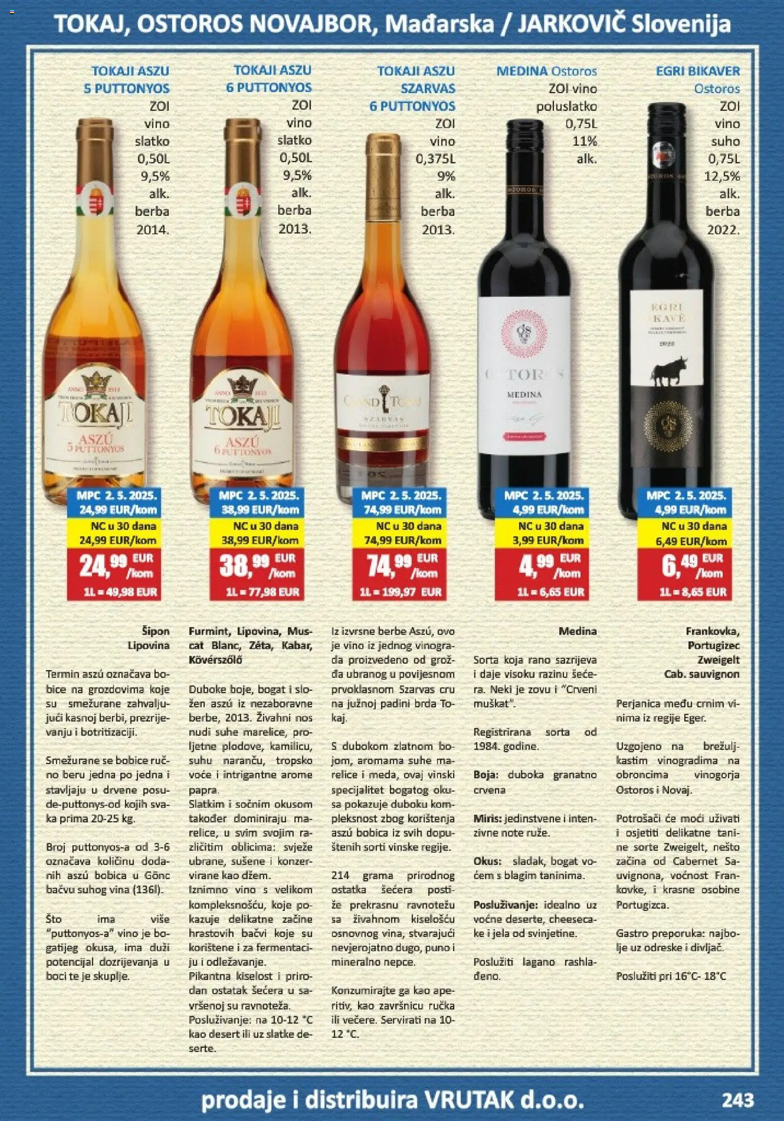 Vrutak katalog | vrijedi od 01.11.2025 | Stranica: 243 | Proizvodi: Miris, Vino, Voće, Desert