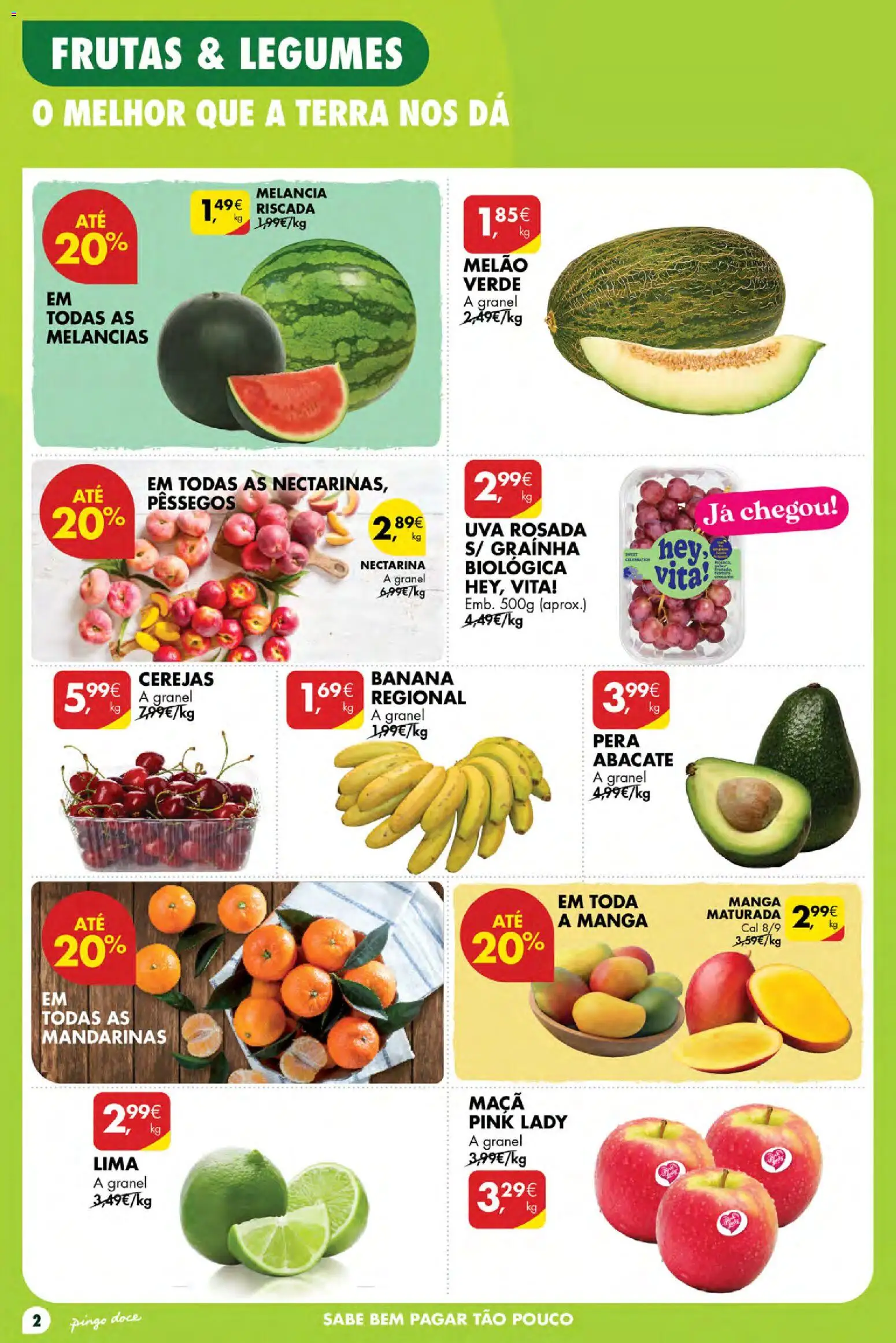 Pingo Doce Poupe Esta Semana Açores │ válido de 30/07/2026 | Página: 2 | Produtos: Banana, Abacate, Melancia, Melão