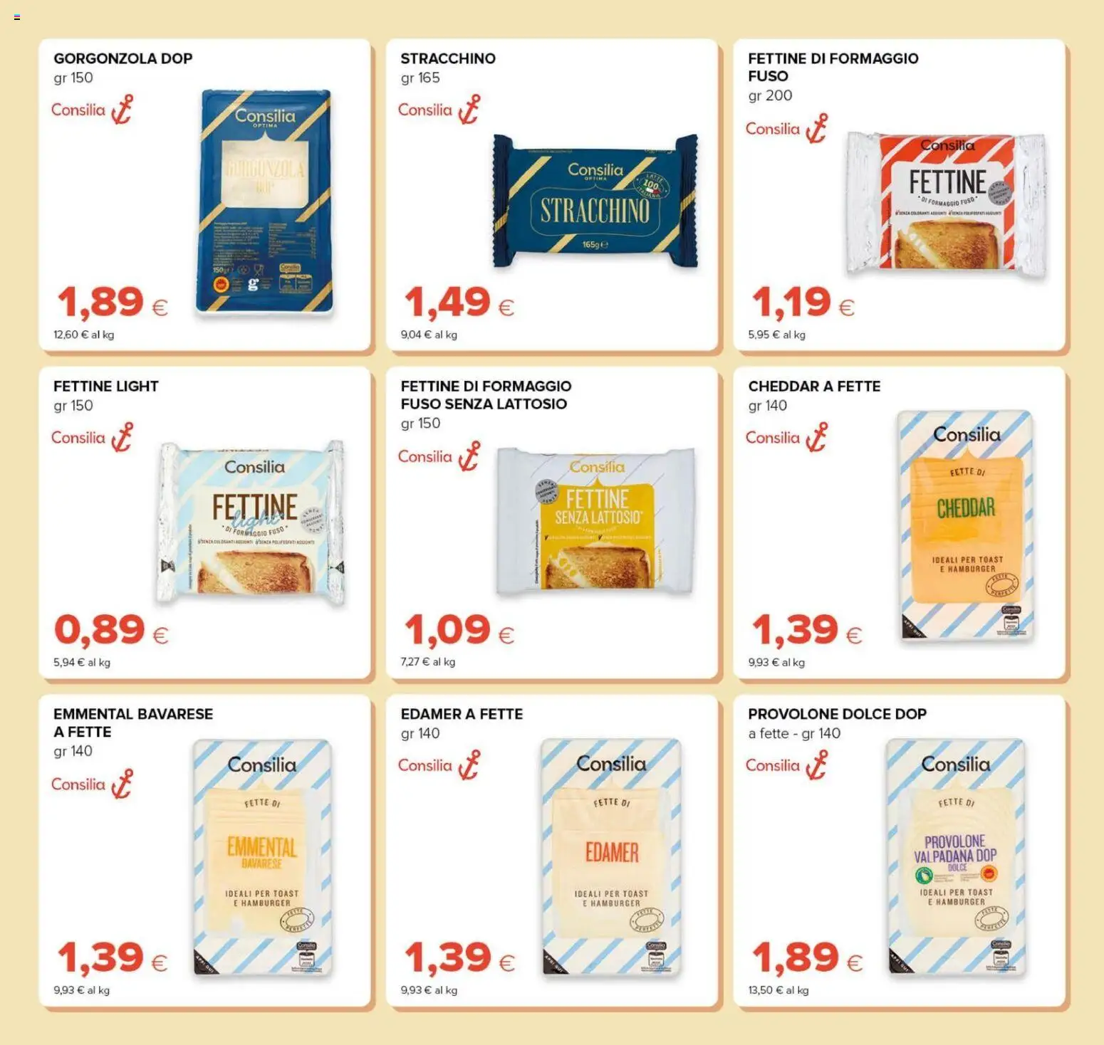 Volantino Tigre del 08/10/2026 | Pagina: 9 | Prodotti: Provolone, Formaggio, Formaggio fuso, Gorgonzola