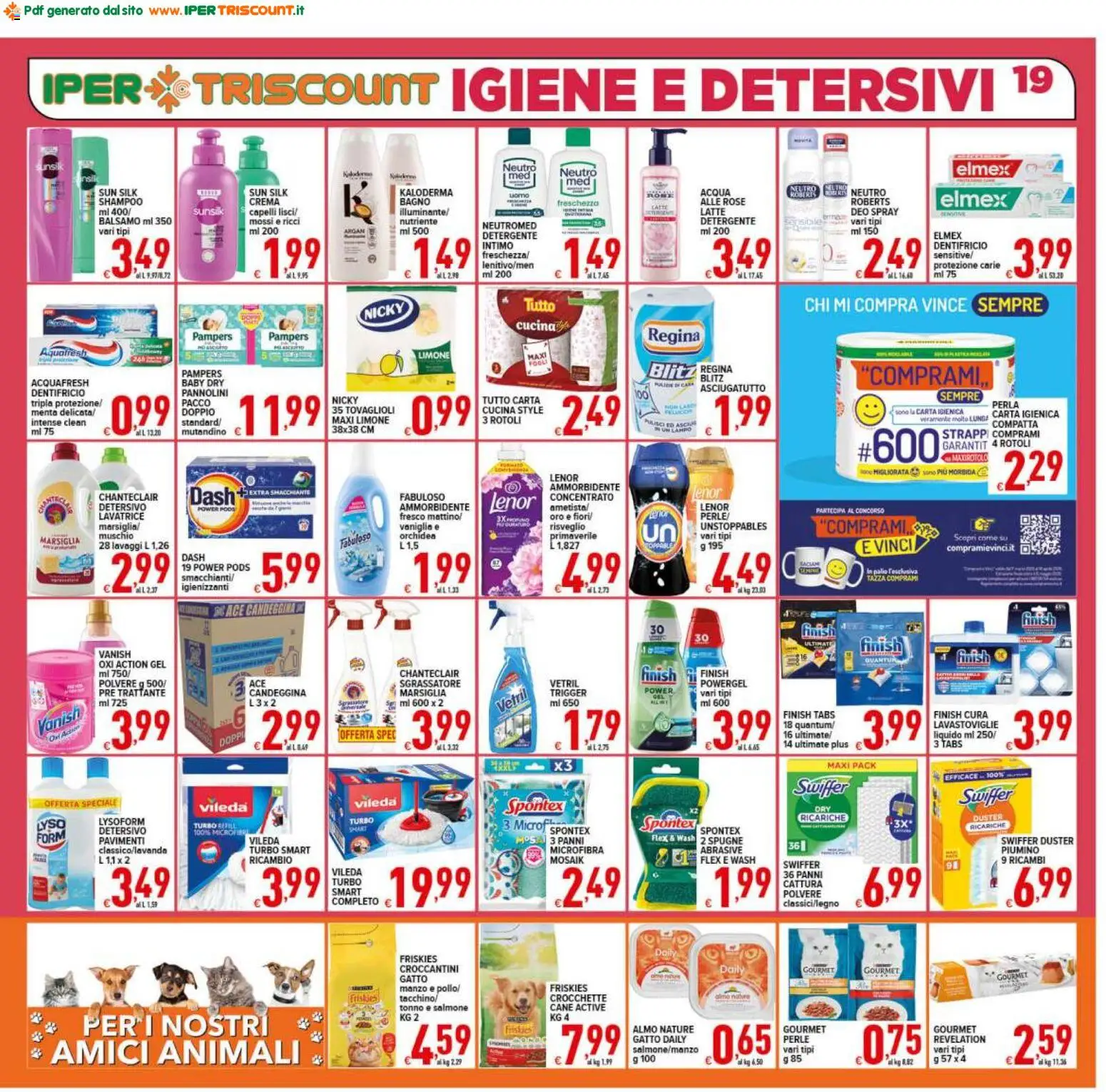 Volantino Ipertriscount del 06.03.2026 | Pagina: 19 | Prodotti: Manzo, Menta, Asciugatutto, Orchidea