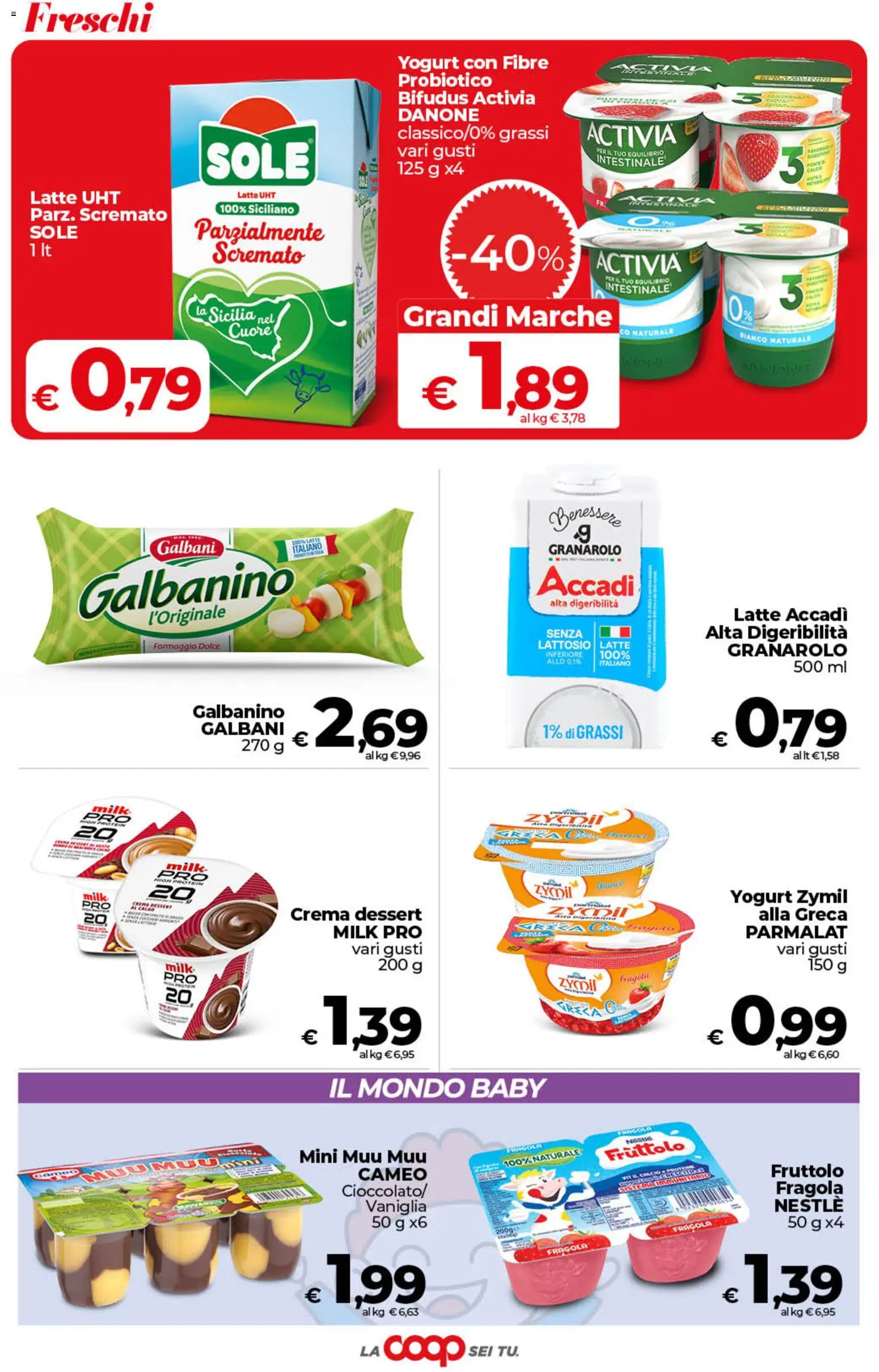 Volantino COOP del 07.05.2026 | Pagina: 18 | Prodotti: Crema, Latte, Formaggio, Cacao