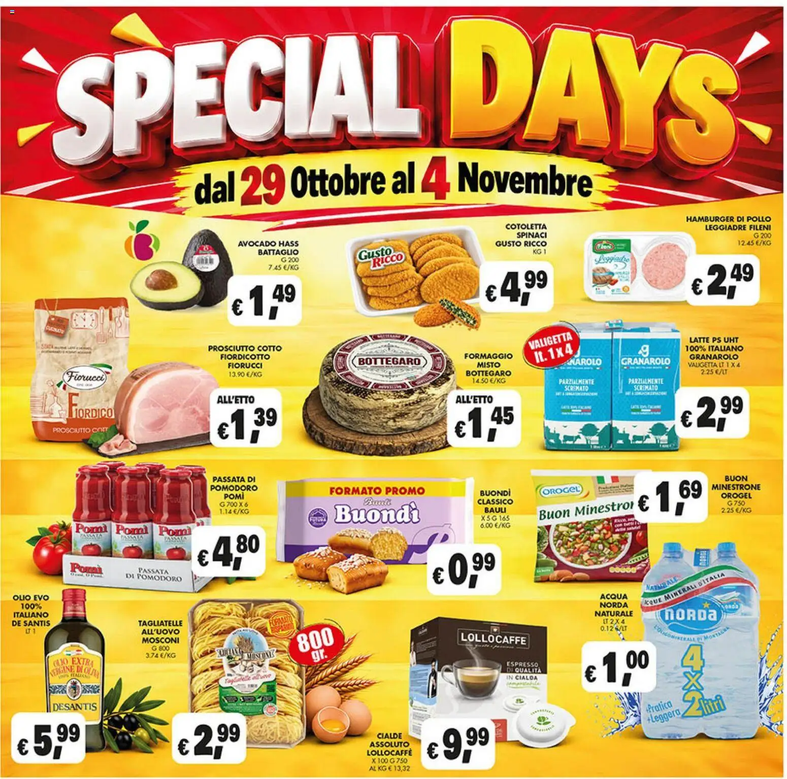Volantino Coal del 22/10/2026 | Pagina: 3 | Prodotti: Pollo, Acqua, Spinaci, Cialda