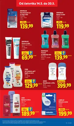 DENTALUX Pasta za zube, Pasta za zube, Aktivni ugalj ili kokos, 100 ml - pregled Lidl kataloga - važi od 14.05.2026 | Strana: 31
