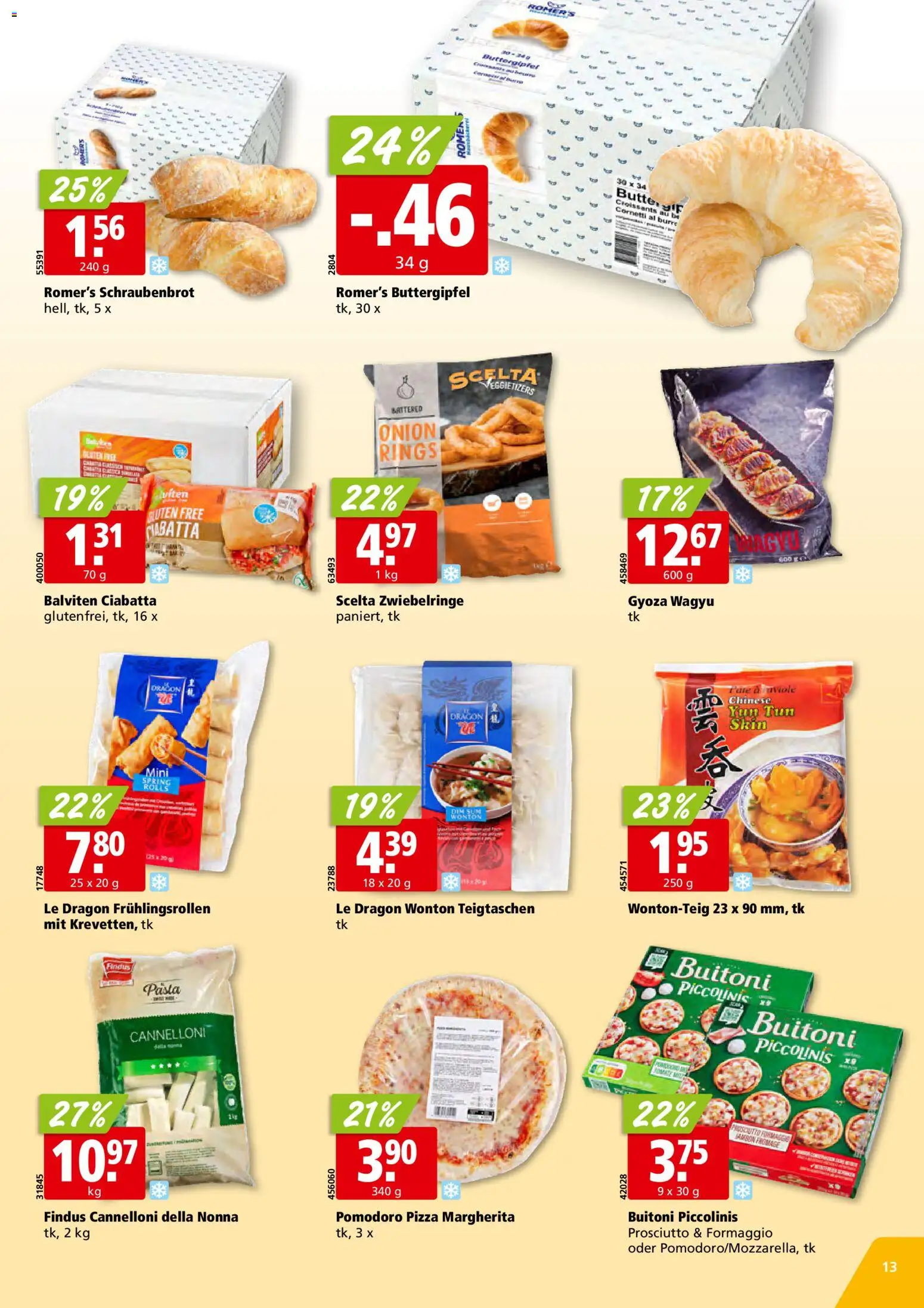 Aligro aktionen Chavannes, Matran, Genf, Sitten – gültig ab 01.06.2026 | Seite: 13 | Produkte: Pizza, Pasta