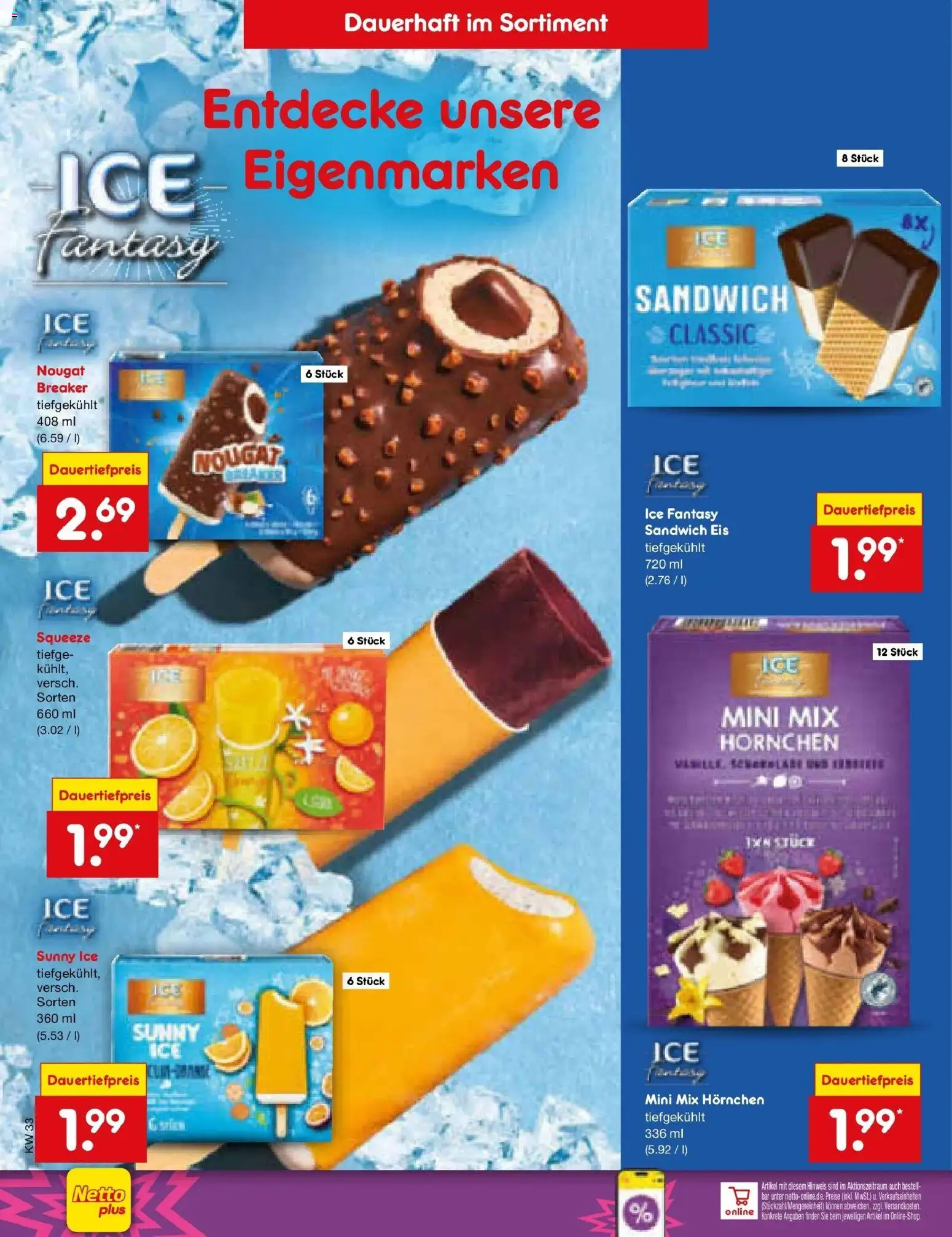 Netto Marken-Discount Prospekt Pirna (ab 10.08.2026) » Angebote | Seite: 12 | Produkte: Eis