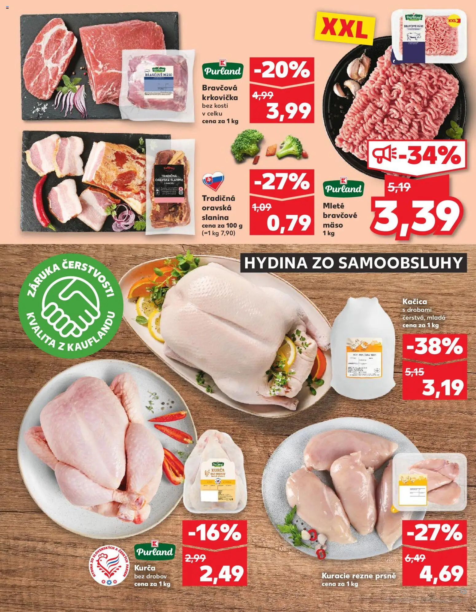 Nové Kaufland akcie – leták je platný od 26.02.2026 | Strana: 13 | Produkty: Mäso, Kuracie rezne, Kurča, Rezne