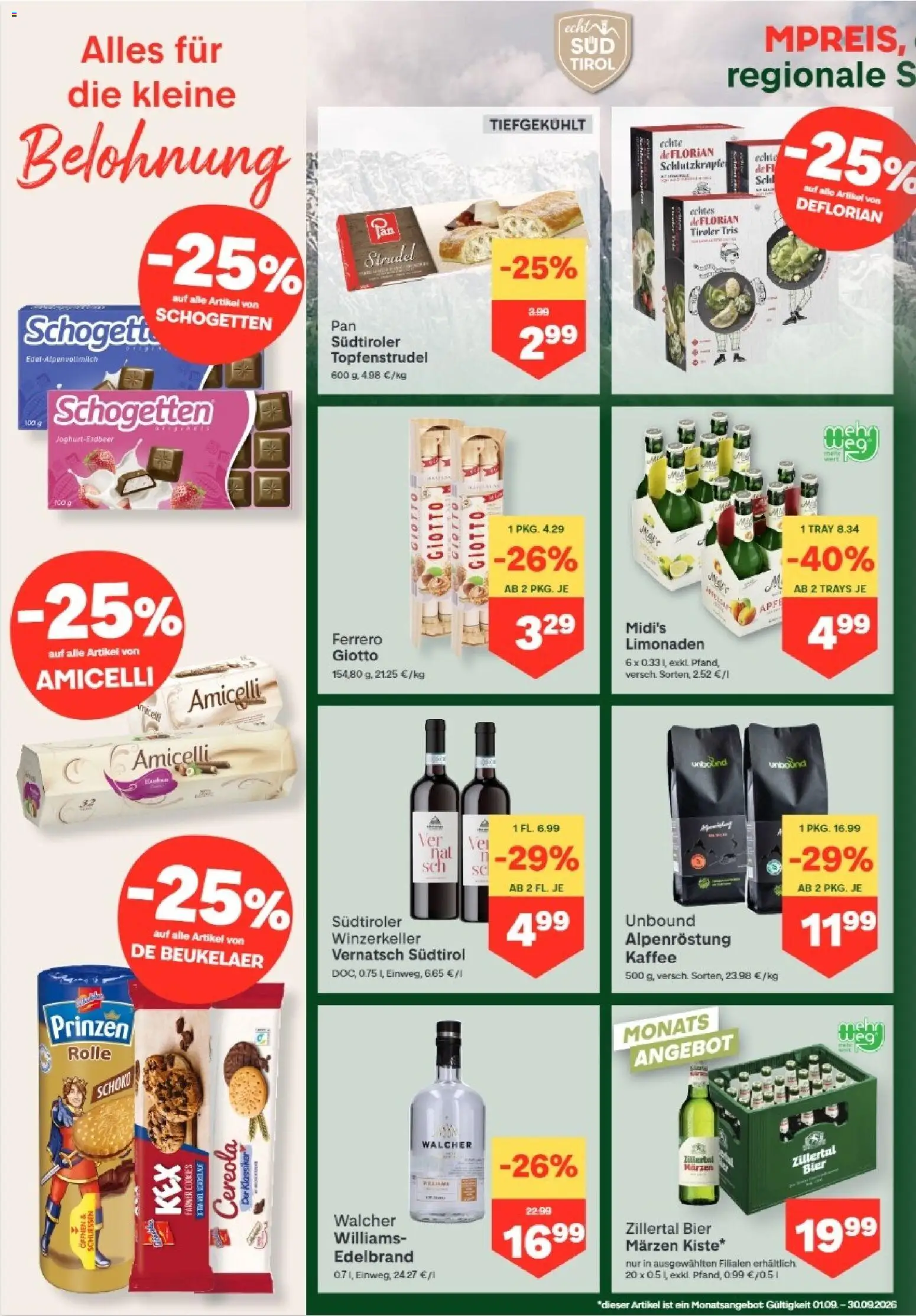 MPREIS Hohenems gültig ab 03.09.2026 | Seite: 4 | Produkte: Kaffee, Bier