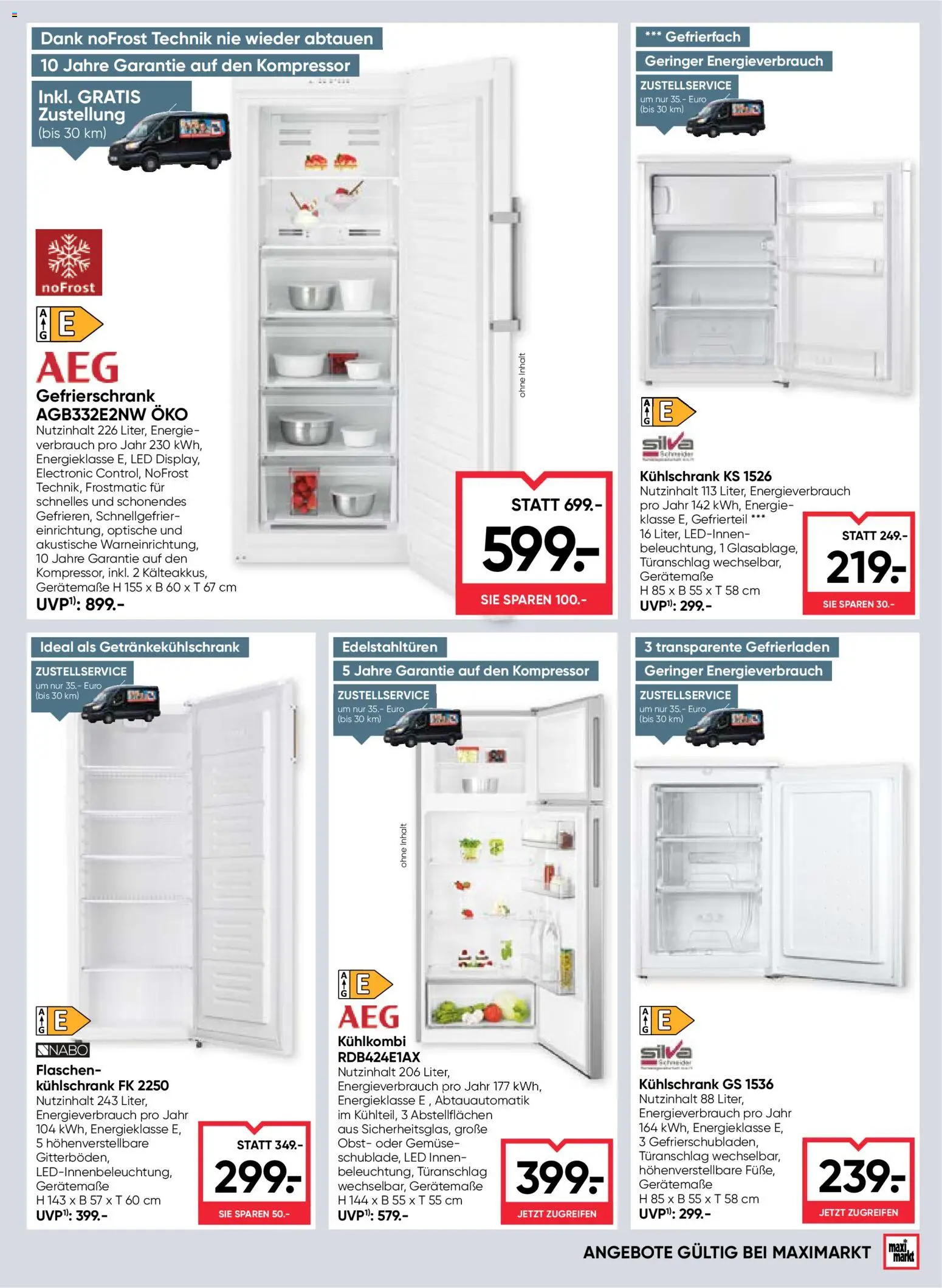 Maximarkt Flugblatt gültig ab 13.05.2026 | Seite: 21 | Produkte: Gemüse, Obst, Kühlschrank, Gefrierschrank