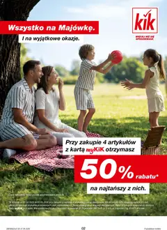 Pogląd oferty "Kik gazetka" - ważna od 27.04.2026 | Strona: 2 | Produkty: Karta