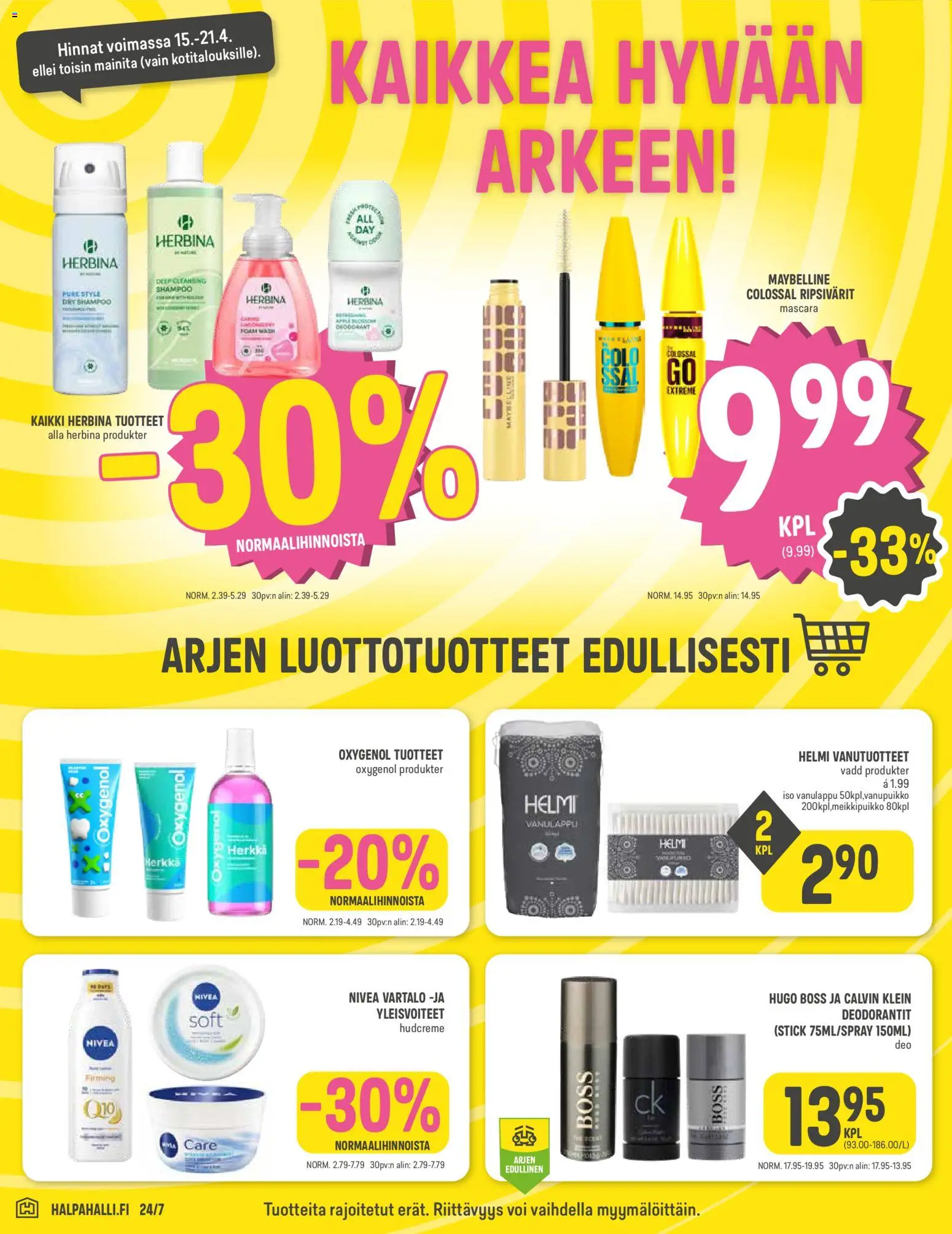 Halpa Halli tarjoukset – voimassa 15.04.2026 alkaen | Sivu: 4 | Tuotteet: Shampoo