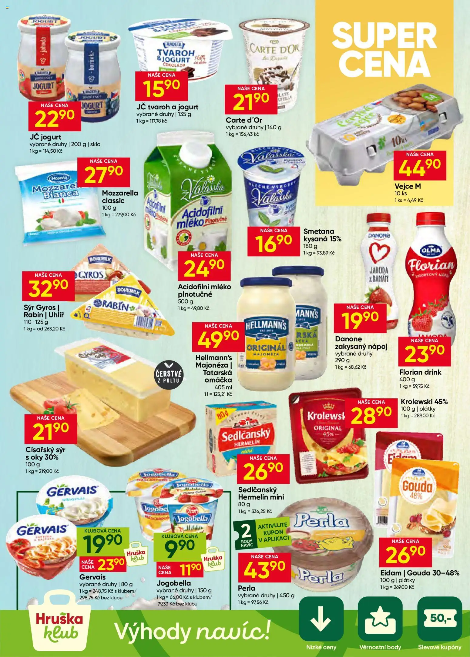 Hruška leták od 15.07.2026 | Strana: 5 | Produkty: Vejce, Eidam, Majonéza, Carte d'or