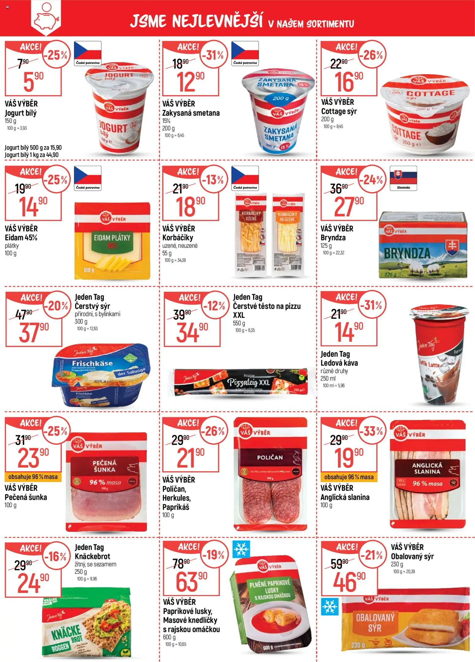 Globus leták od 05.08.2026 | Strana: 3 | Produkty: Sýr, Slanina, Bryndza, Těsto