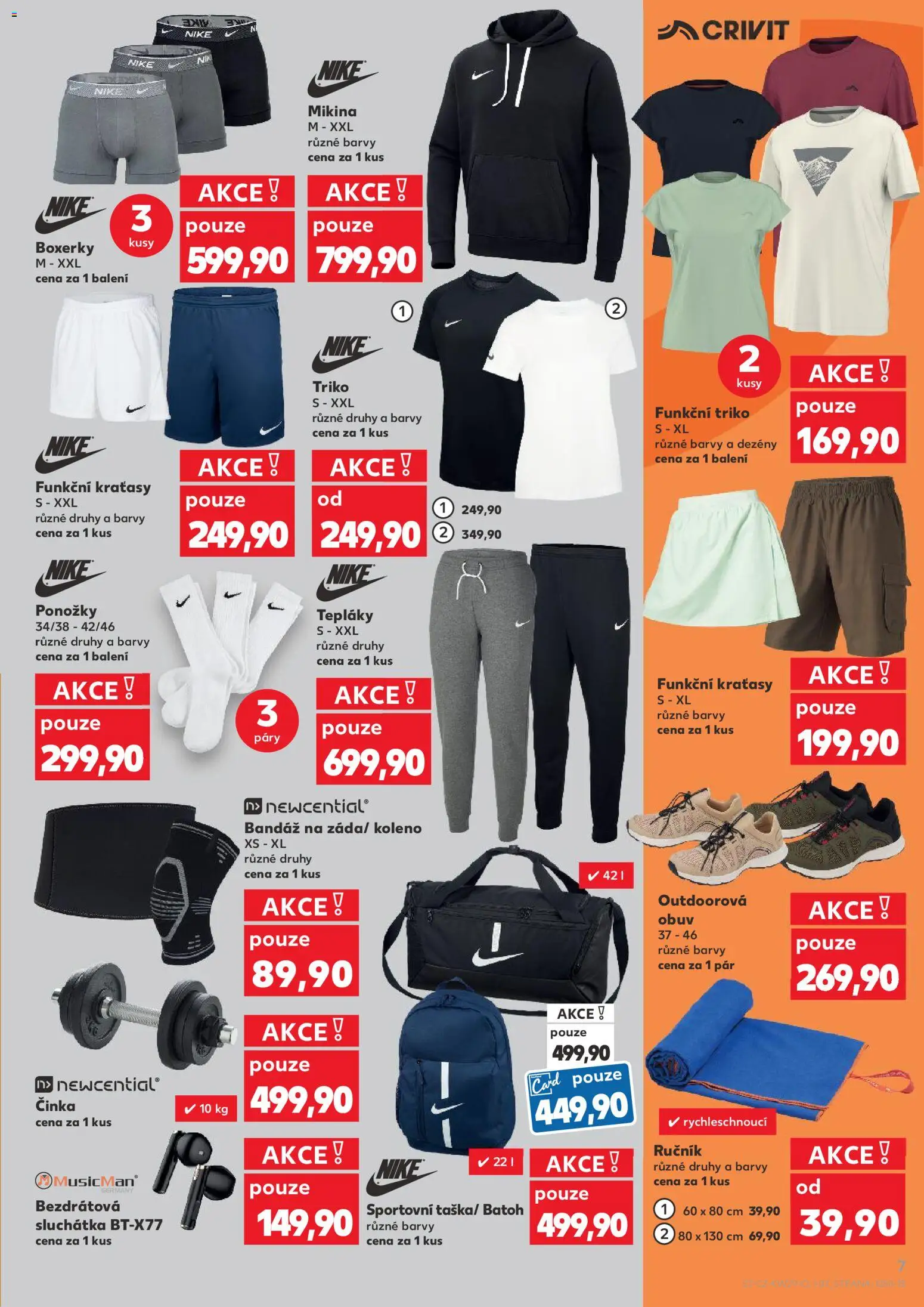 Kaufland leták - Liberec od 15.07.2026 | Strana: 7 | Produkty: Kraťasy, Ponožky, Tepláky, Funkční triko