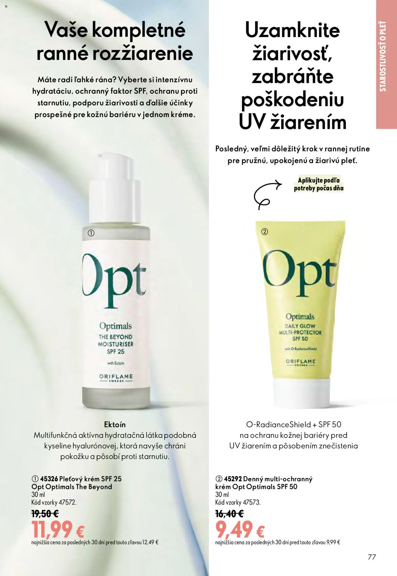 Nové Oriflame akcie – leták je platný od 09.09.2026 | Strana: 77 | Produkty: Krém