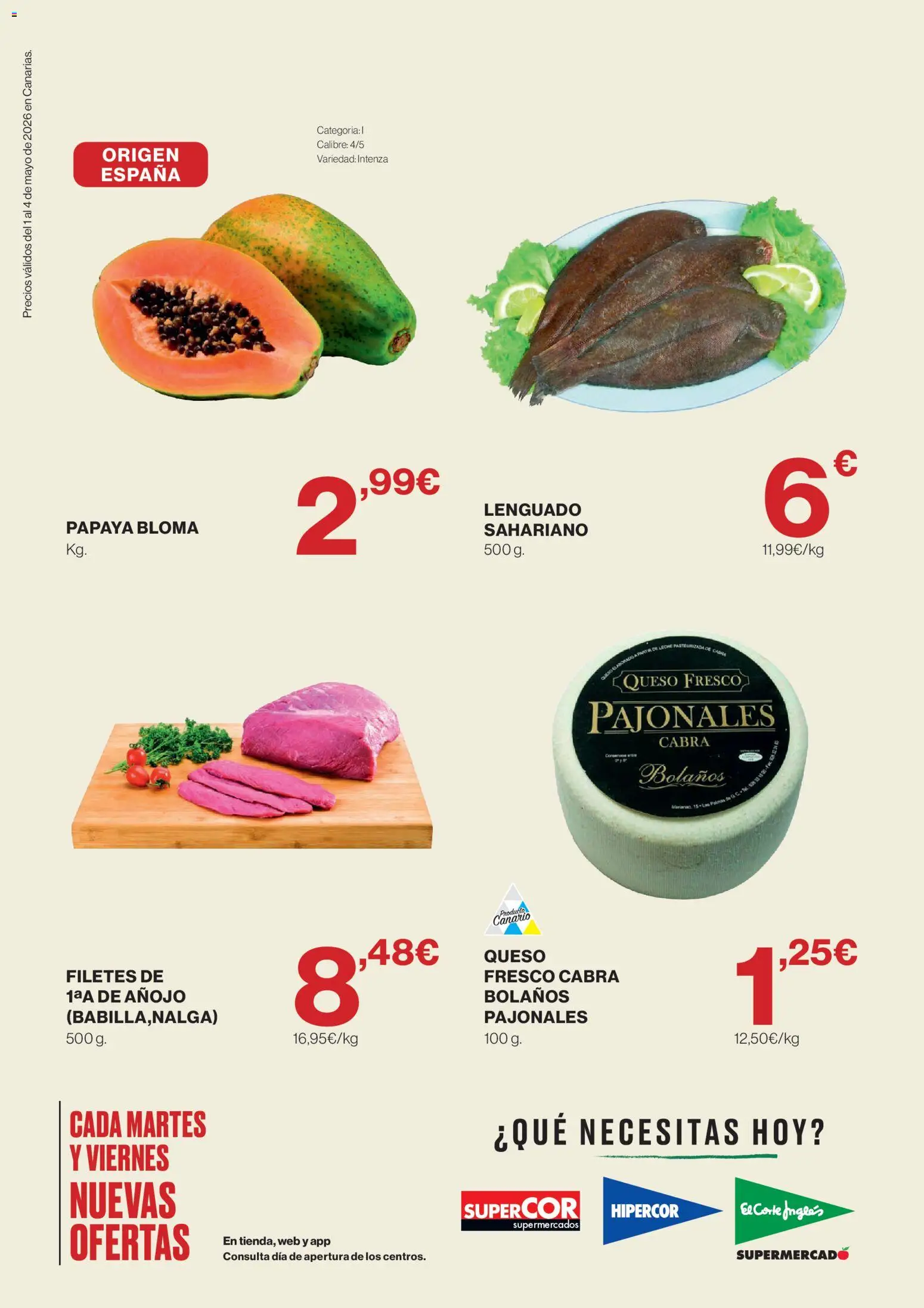Supercor Canarias │ válido desde el 01.05.2026 | Página: 2 | Productos: Queso, Queso fresco