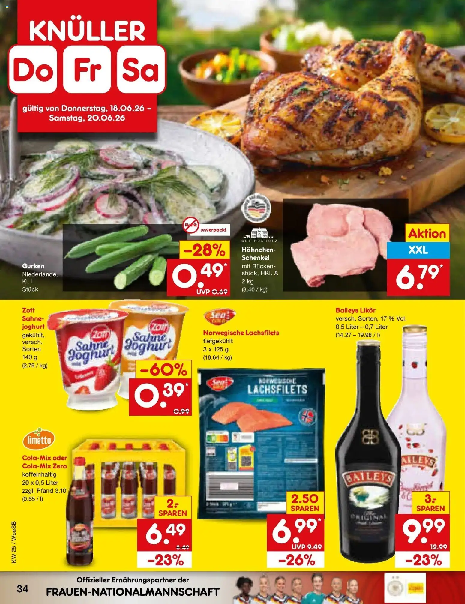 Netto Marken-Discount Prospekt Gemmingen – gültig ab 15.06.2026 | Seite: 46 | Produkte: Likör, Baileys, Sahne, Gurken
