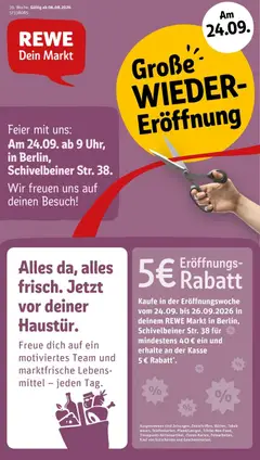 Rewe Prospekt Berlin / Prenzlauer Berg ab 21.09.2026 gültig