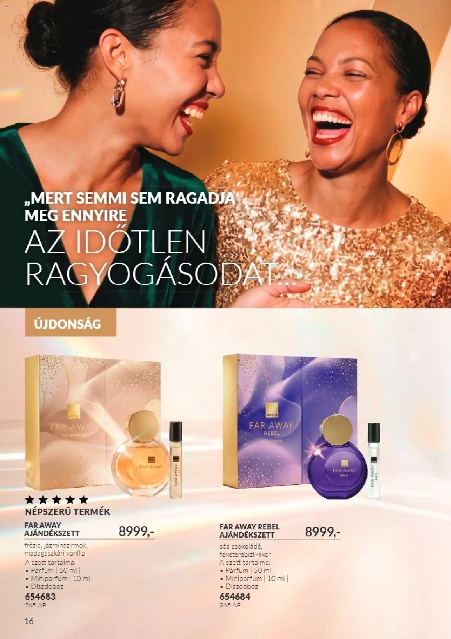 Avon akciós ujság - amely érvényes a következő dátumtól: 2026.11.01. | Oldal: 16 | Termékek: Vanília, Parfüm