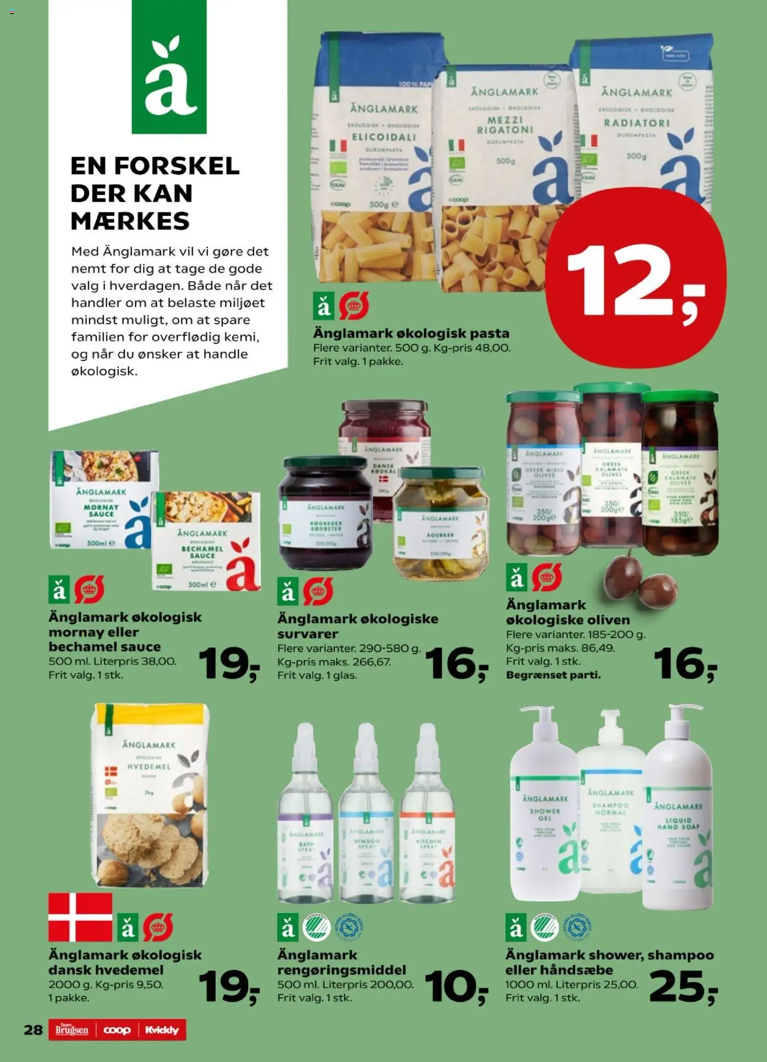 Super Brugsen tilbudsavis – gyldig fra 24.04.2026 | Side: 29 | Produkter: Pasta, Agurker, Rødkål, Oliven