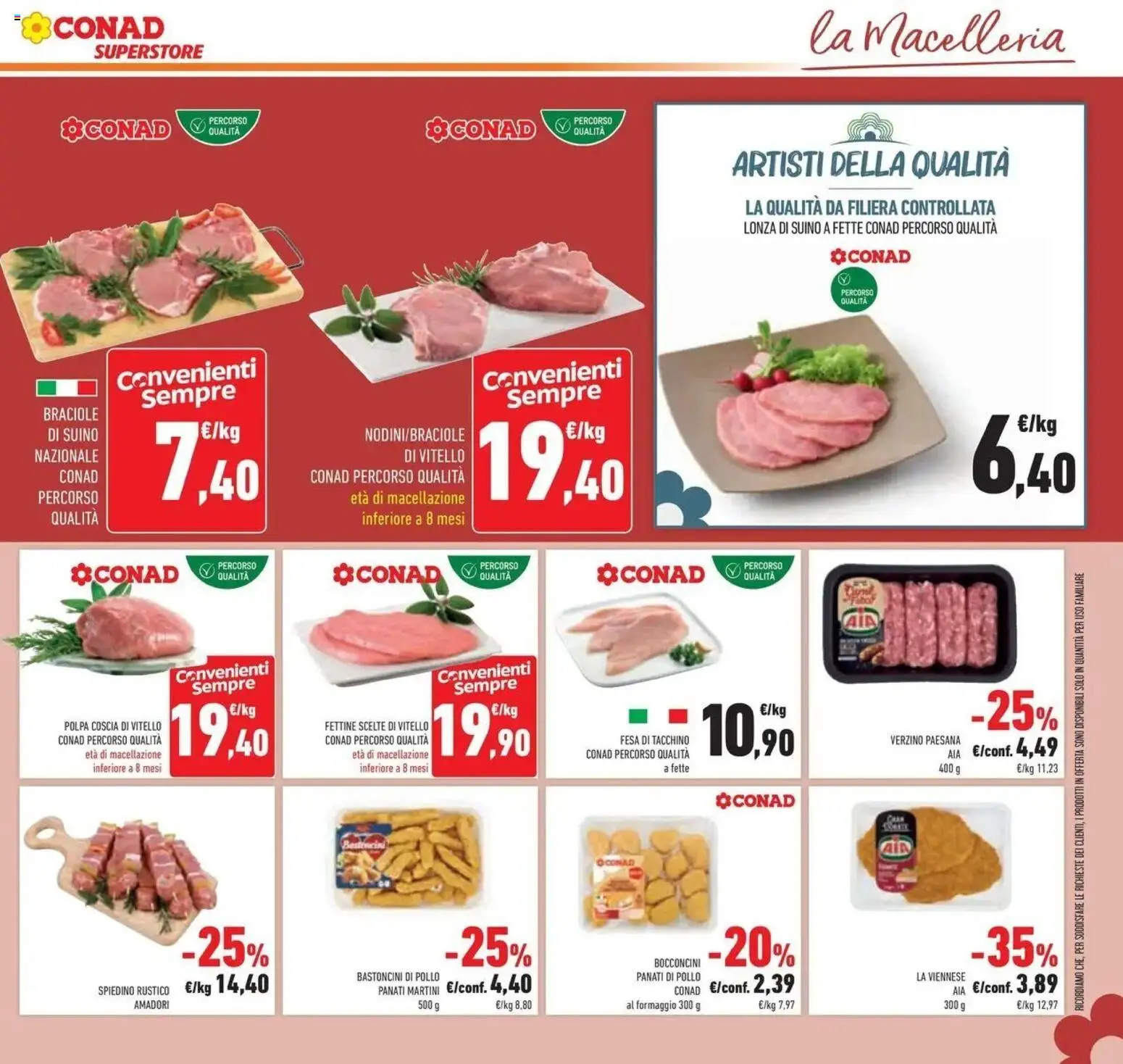 Volantino Conad del 14/07/2026 | Pagina: 17 | Prodotti: Pollo, Martini, Vitello, Coscia di vitello