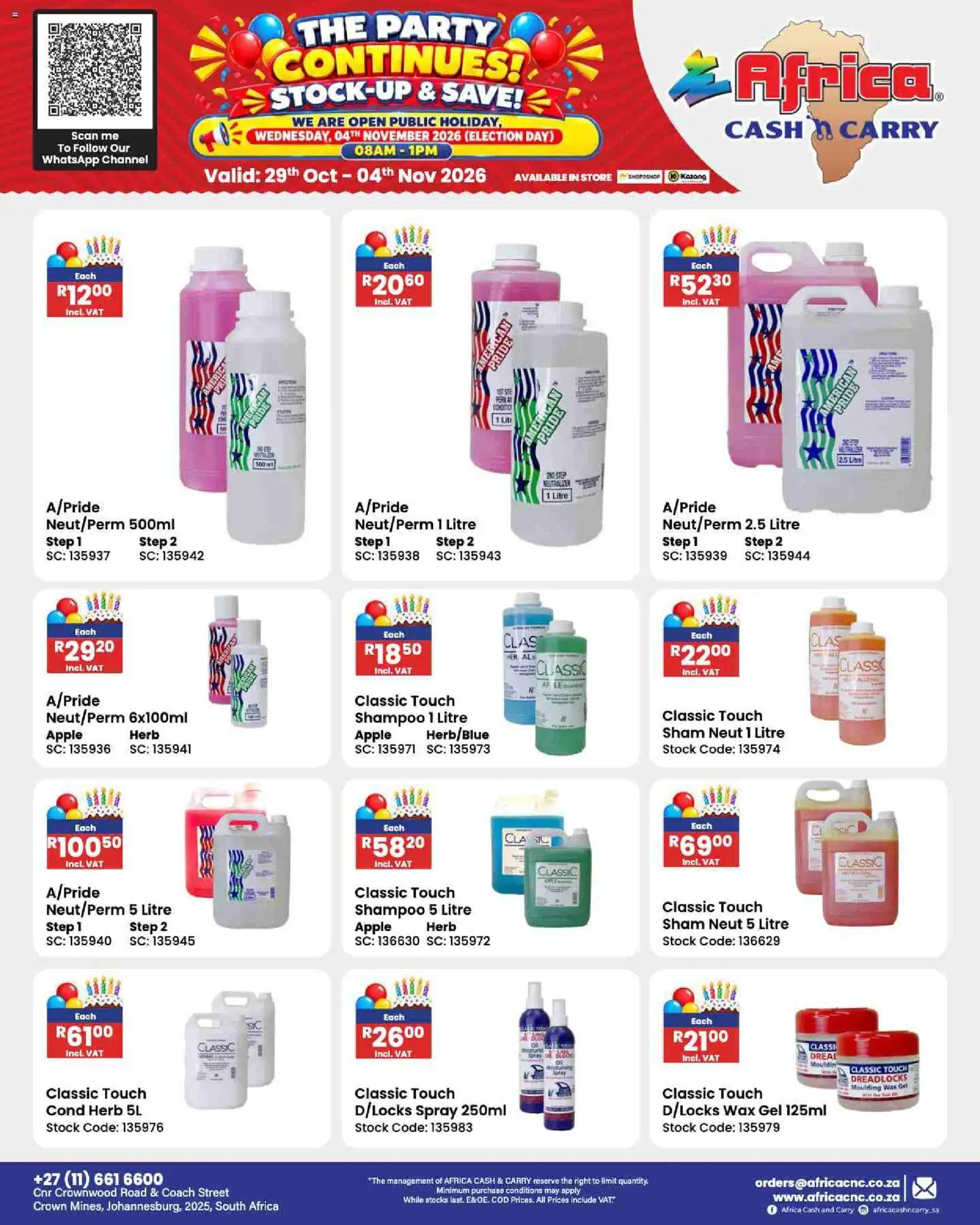 New Africa Cash & Carry catalogue – valid from 29/10/2026 | Page: 149