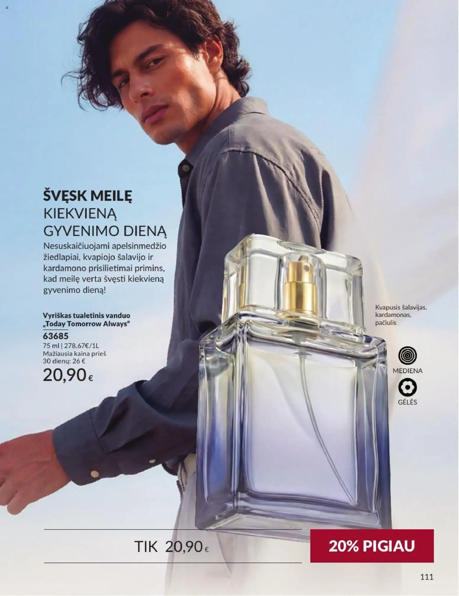 AVON akcijos nuo 2026.09.01 | Puslapis: 111 | Prekių: Vanduo, Tualetinis vanduo